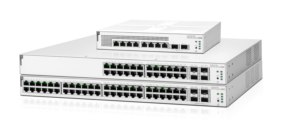 HPE Networking Instant On 1930 24G Class4 PoE 4SFP/SFP+ 370W Switch Commutateur C3 Géré 24 x 10/100/1000 PoE