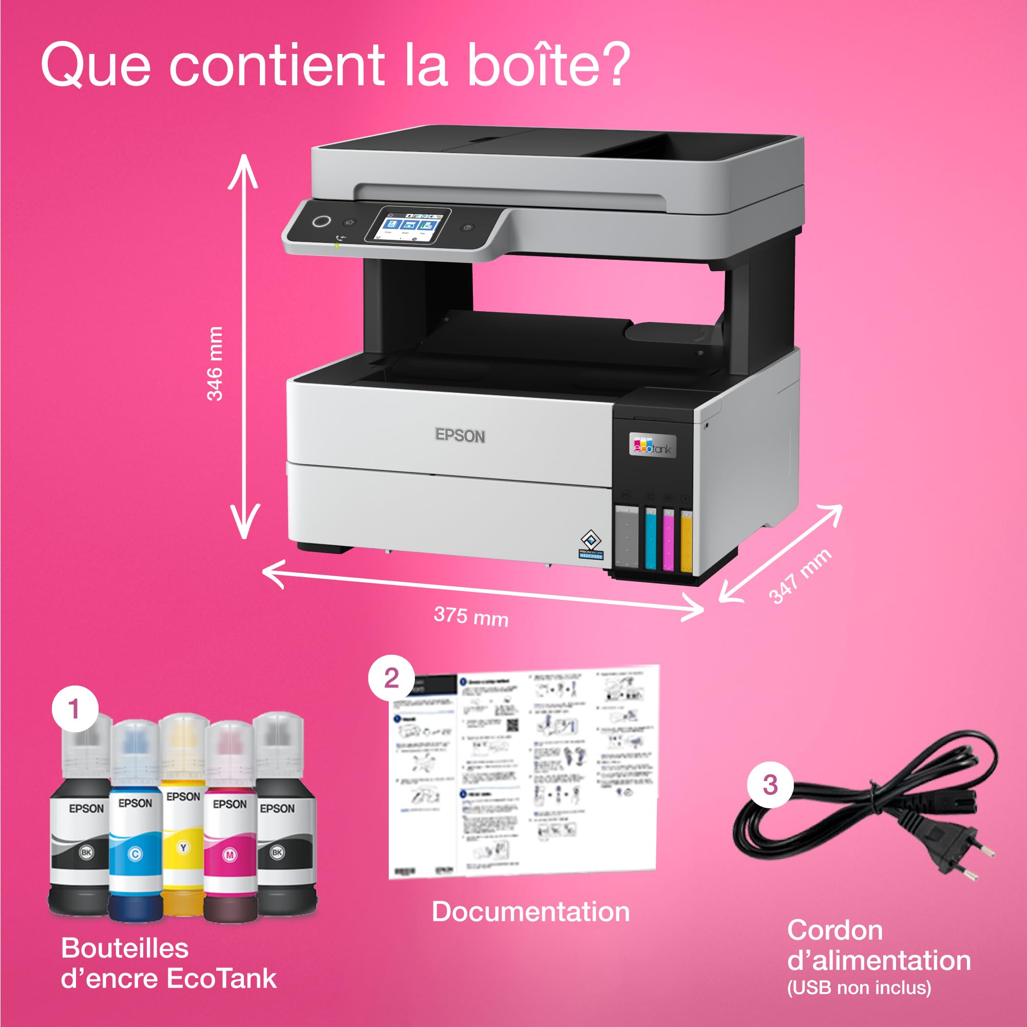 EPSON EcoTank ET-5170 MFP colour ink-jet A4 210x297mm A4 17ppm print 250 sheets USB LAN Wi-Fi