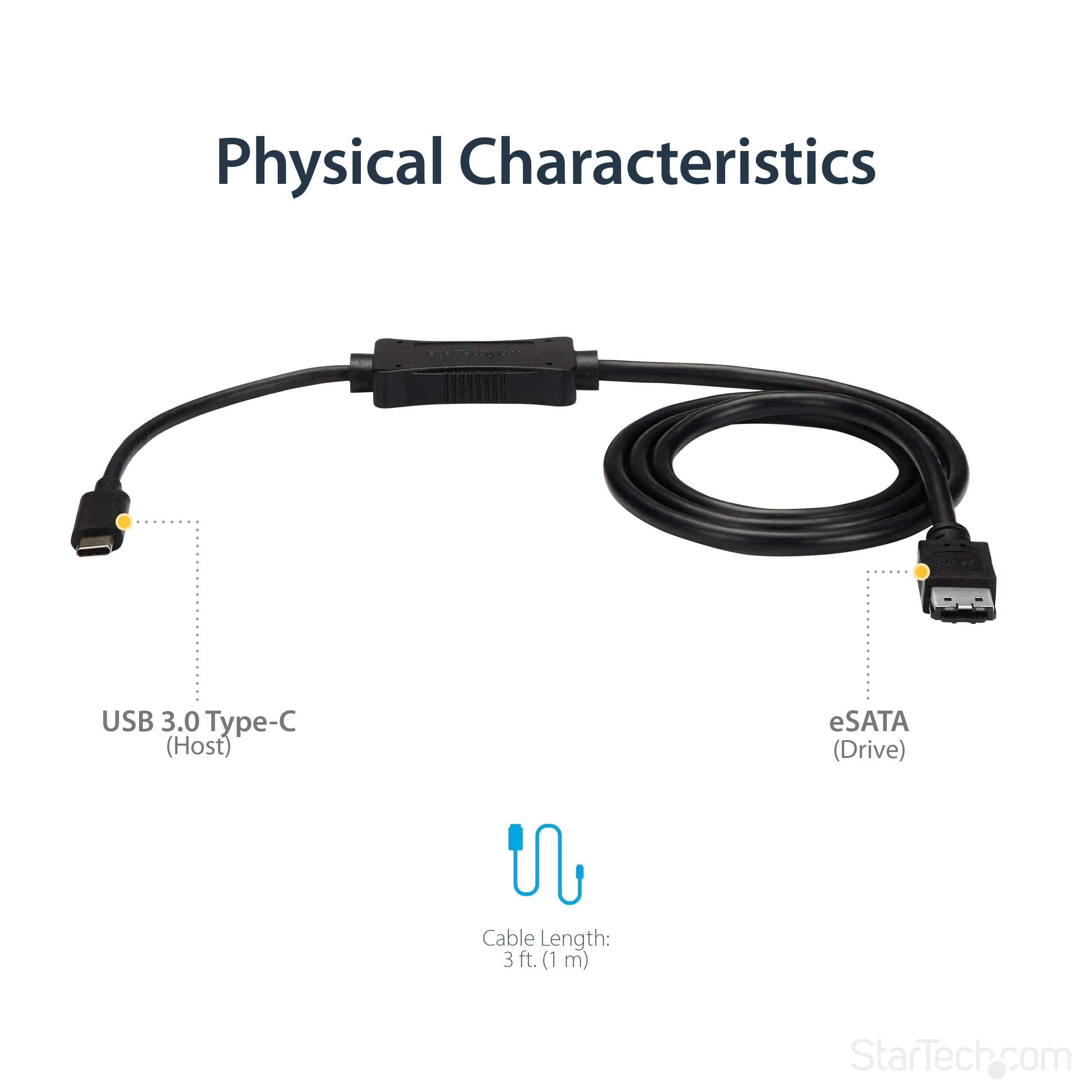 Startech Cable USB C to eSATA - USB
