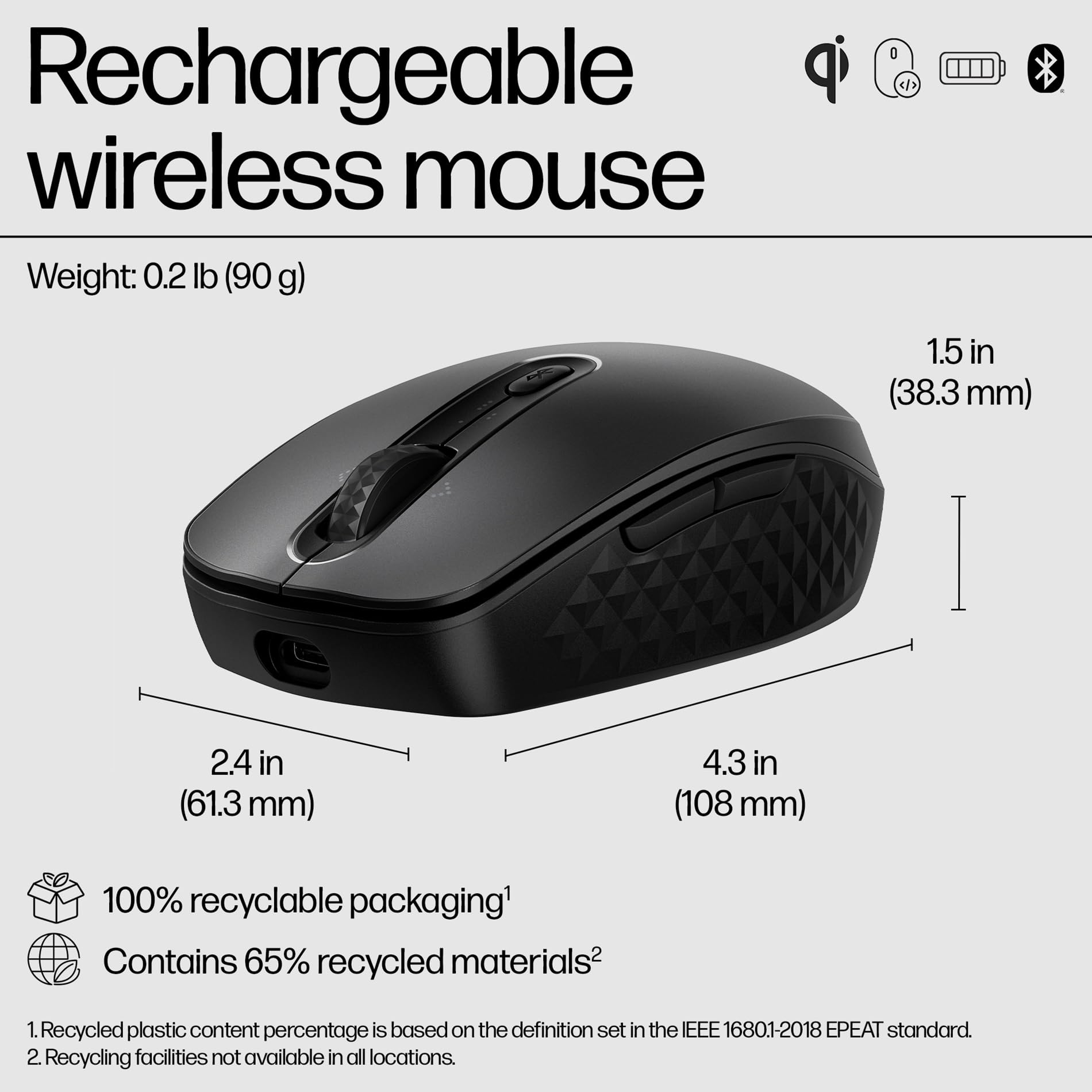 HP 690 Qi-Charging Wireless Mouse