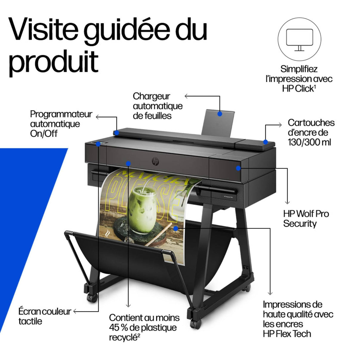 HP DesignJet T870 24inch 2ppm Printer