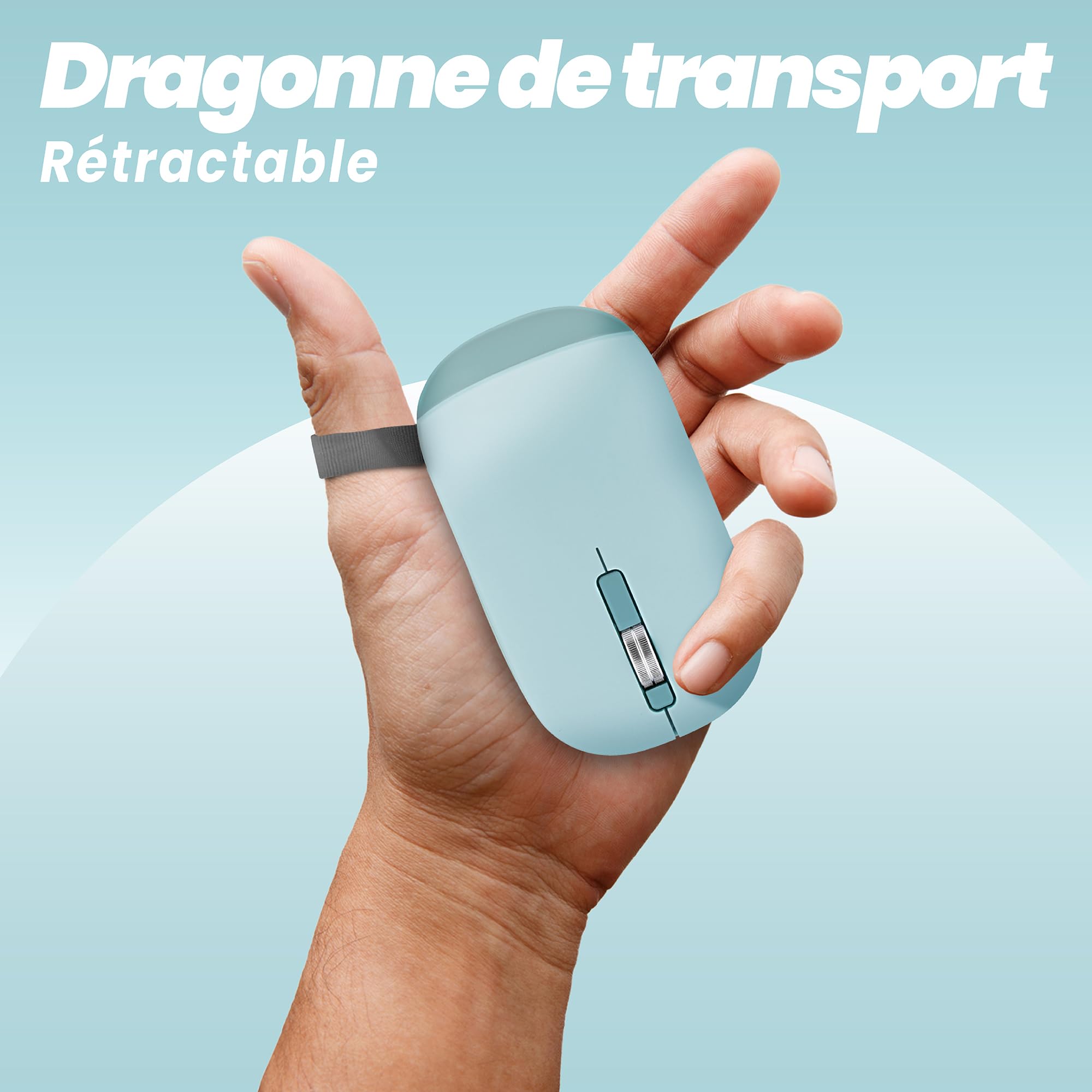 TNB COLOR - Souris sans fil double mode de connexion - bleu
