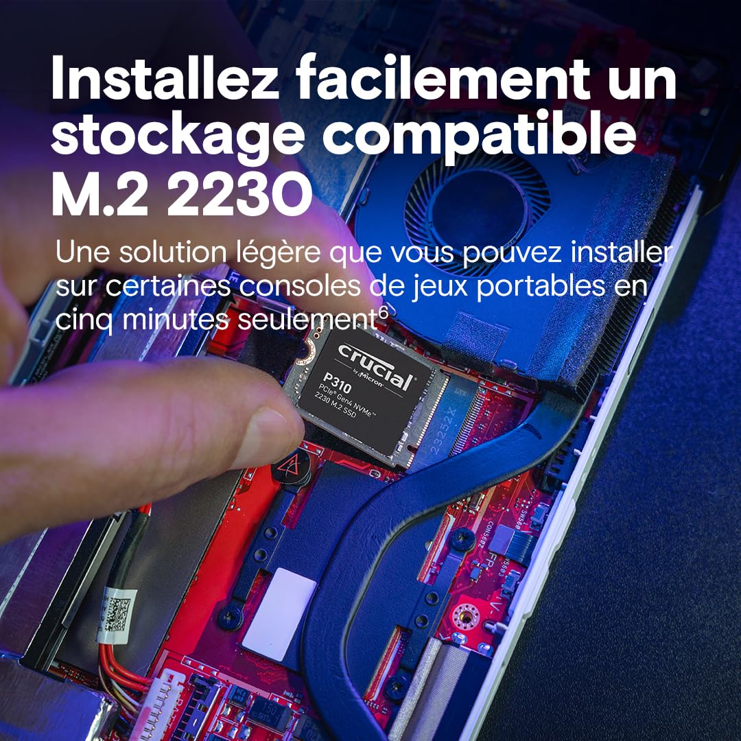 Crucial P310 1 To PCIe Gen4 NVMe 2230 M.2 SSD