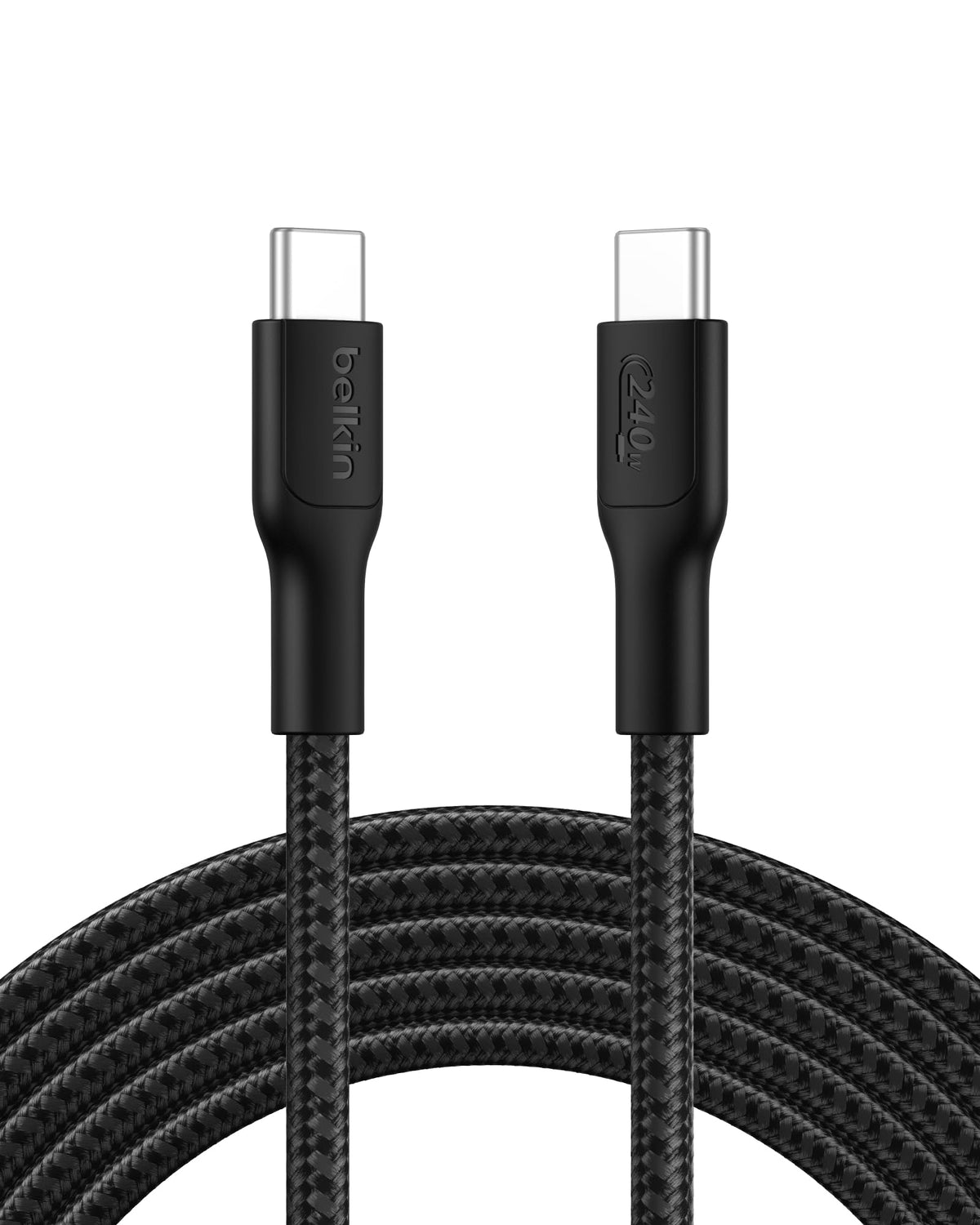 BELKIN USB-C TO USB-C 240W 2.0 BRAIDED PCR 3M BLACK