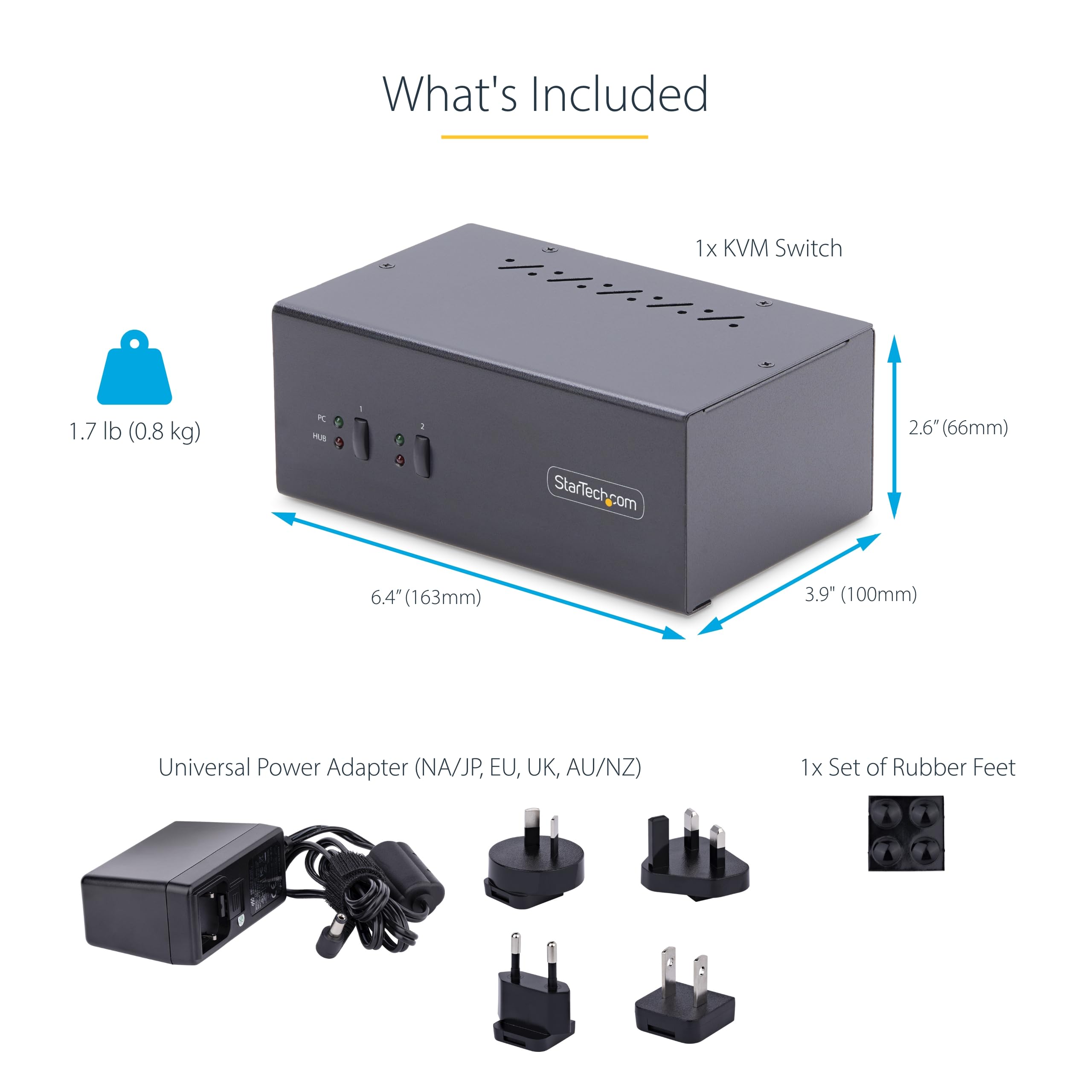 2-Port Dual-DisplayPort KVM Switch 4K