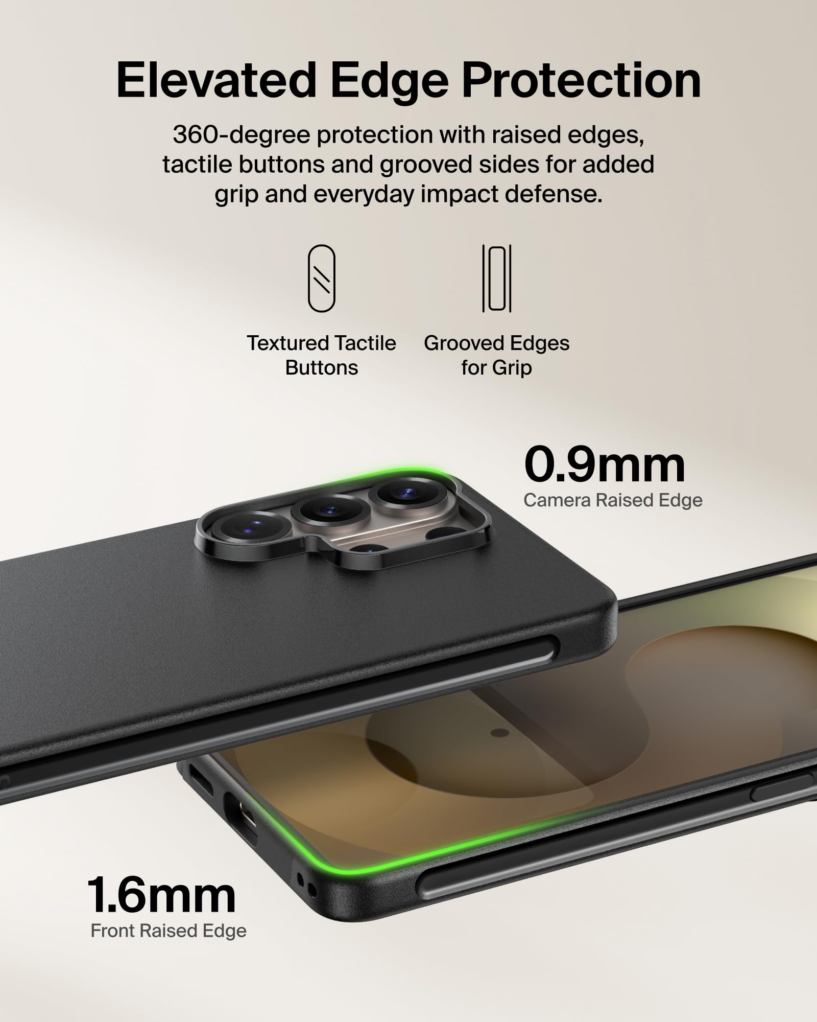 COVER/GRIP TPU D3 TINT BLACK