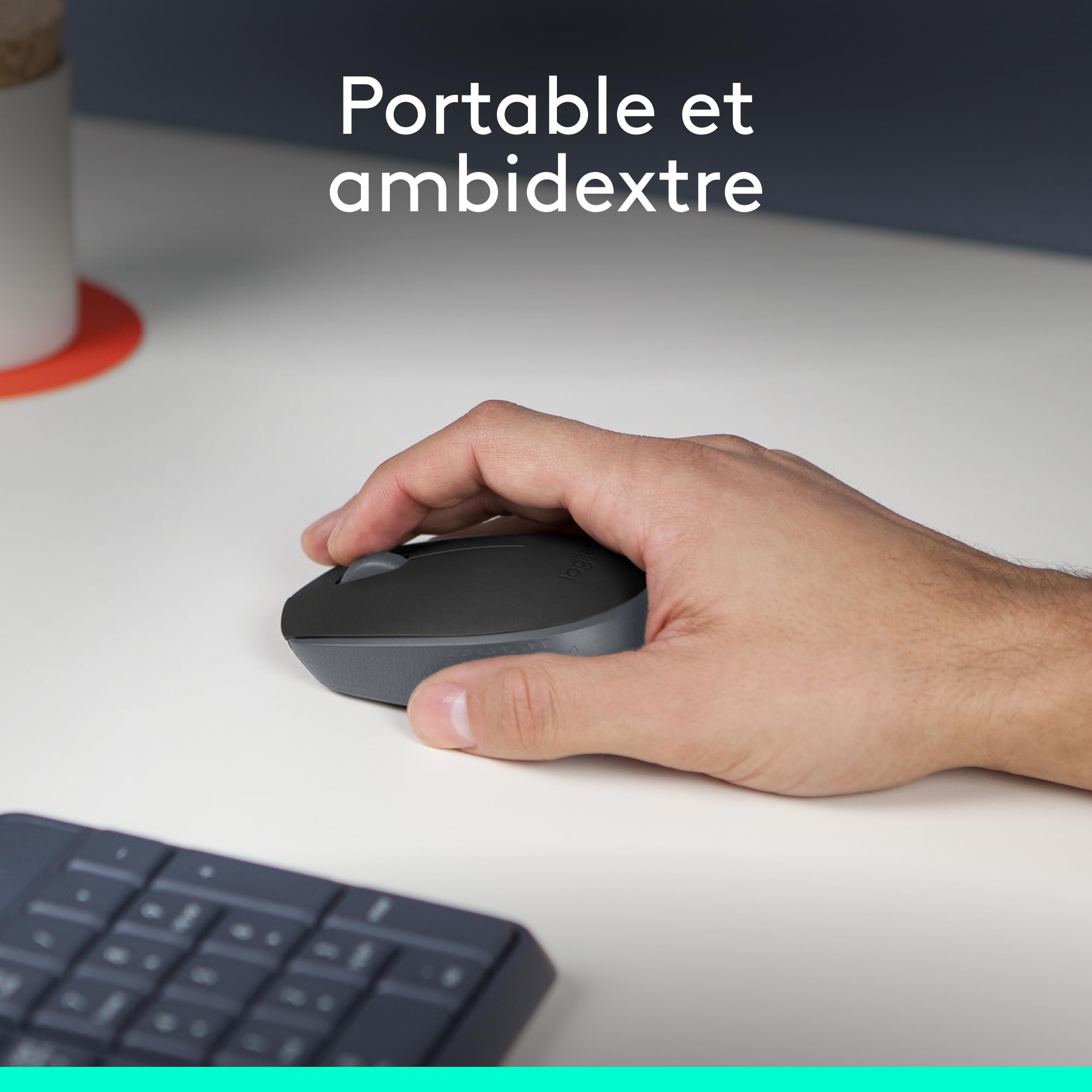 LOGITECH B170 Mouse optical 3 buttons wireless 2.4 GHz USB wireless receiver black