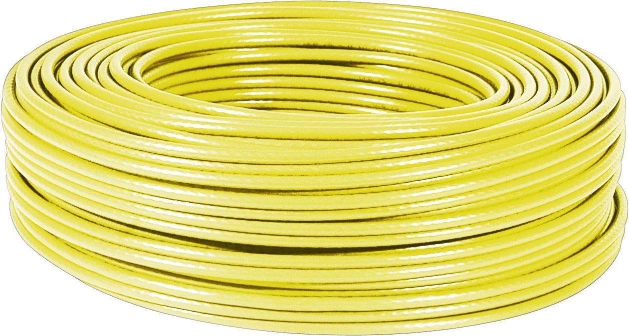 Câble multibrin F/UTP CAT6 jaune - 100 m