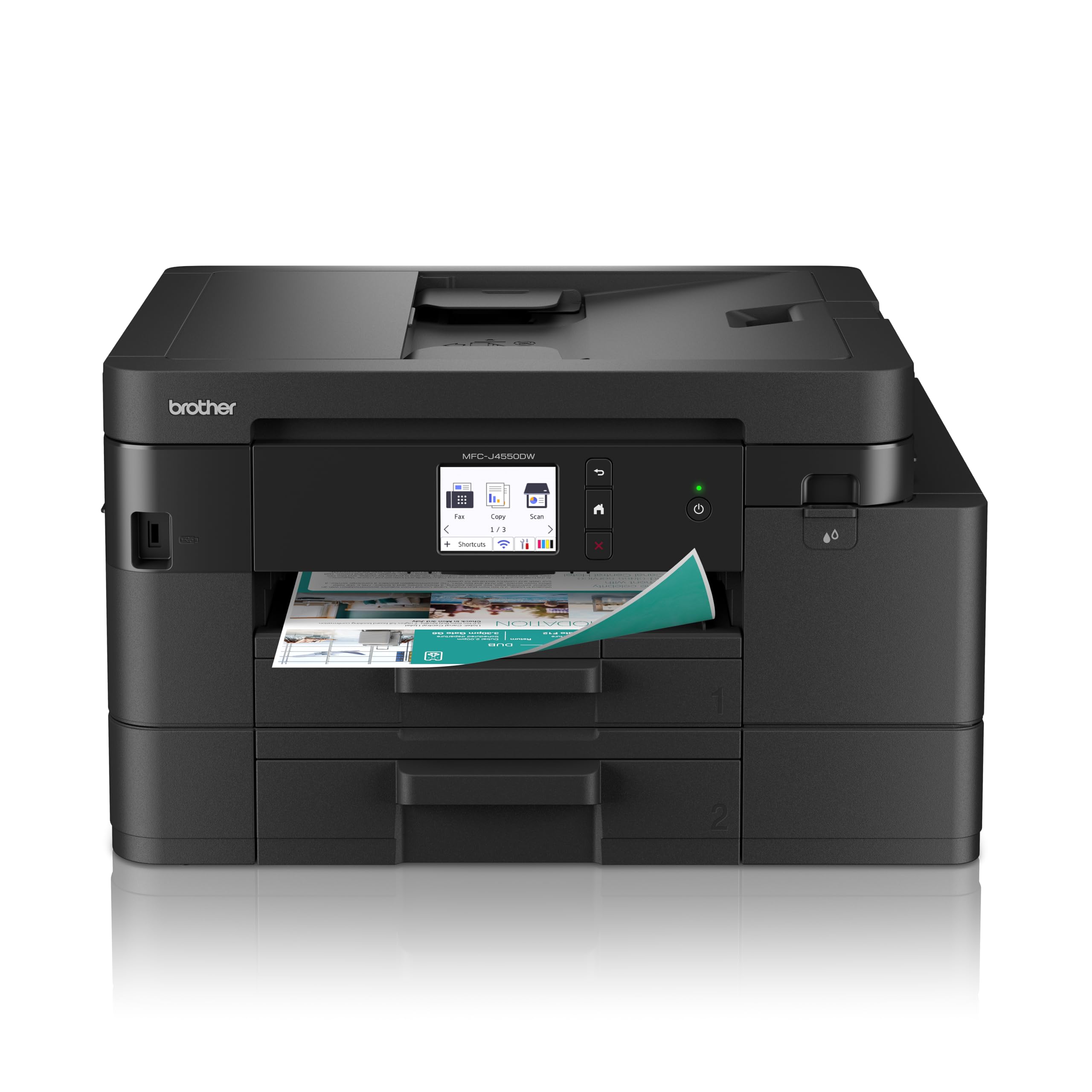 BROTHER MFC-J4550DW Compact all-in-one wireless business ink printer with ADF and two paper trays 20ppm