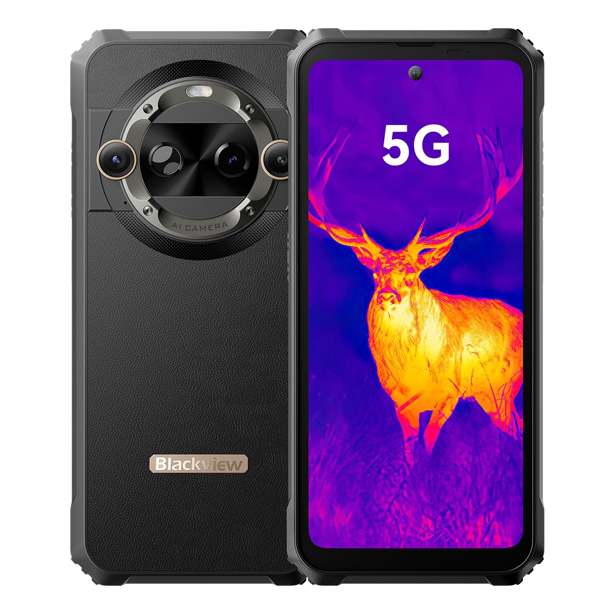 Blackview BL9000 Pro (FLIR - 5G - Écran 6.78'' - 512 Go, 12 Go RAM) Noir