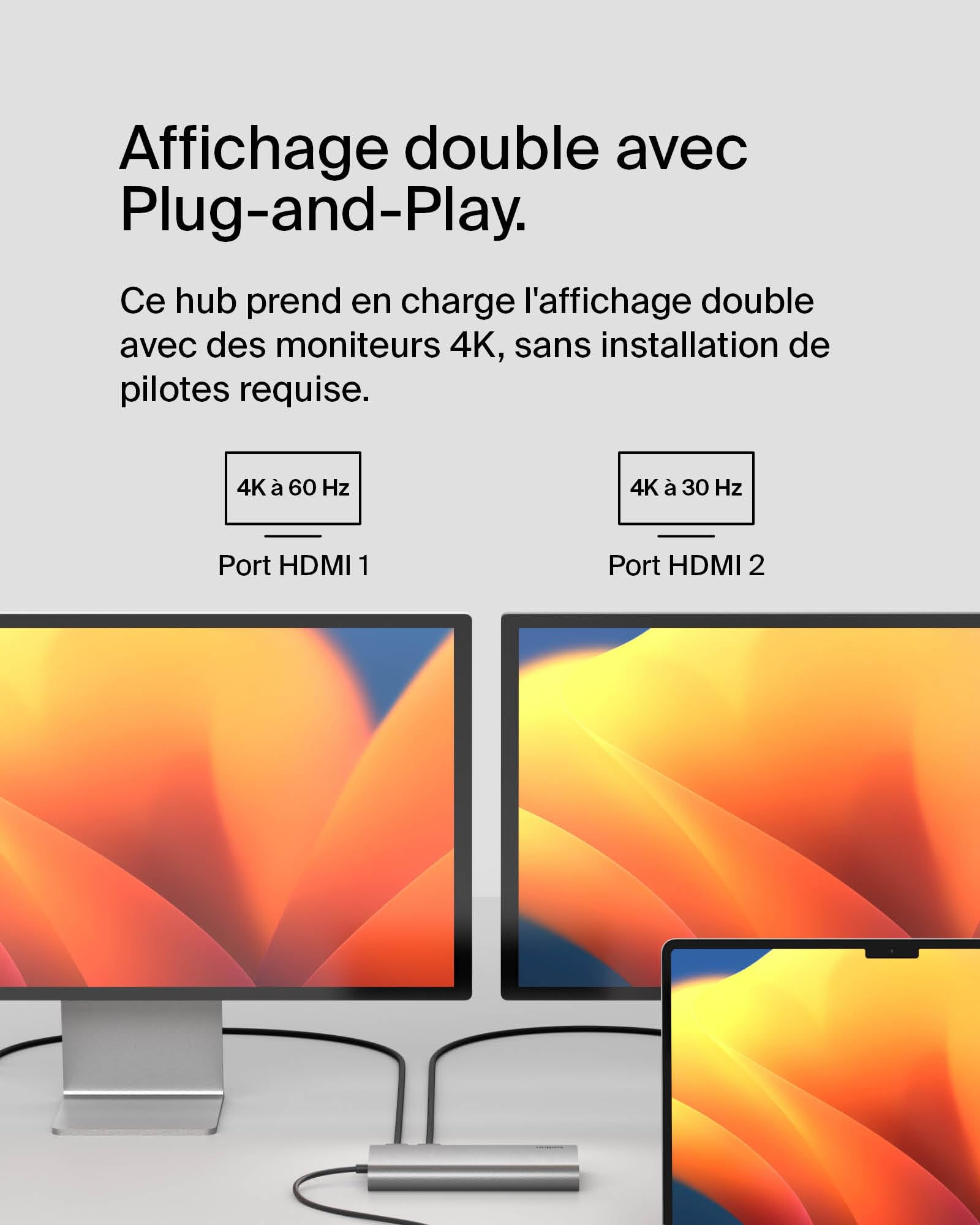 BELKIN USB-C 8in1 Dual Display Hub