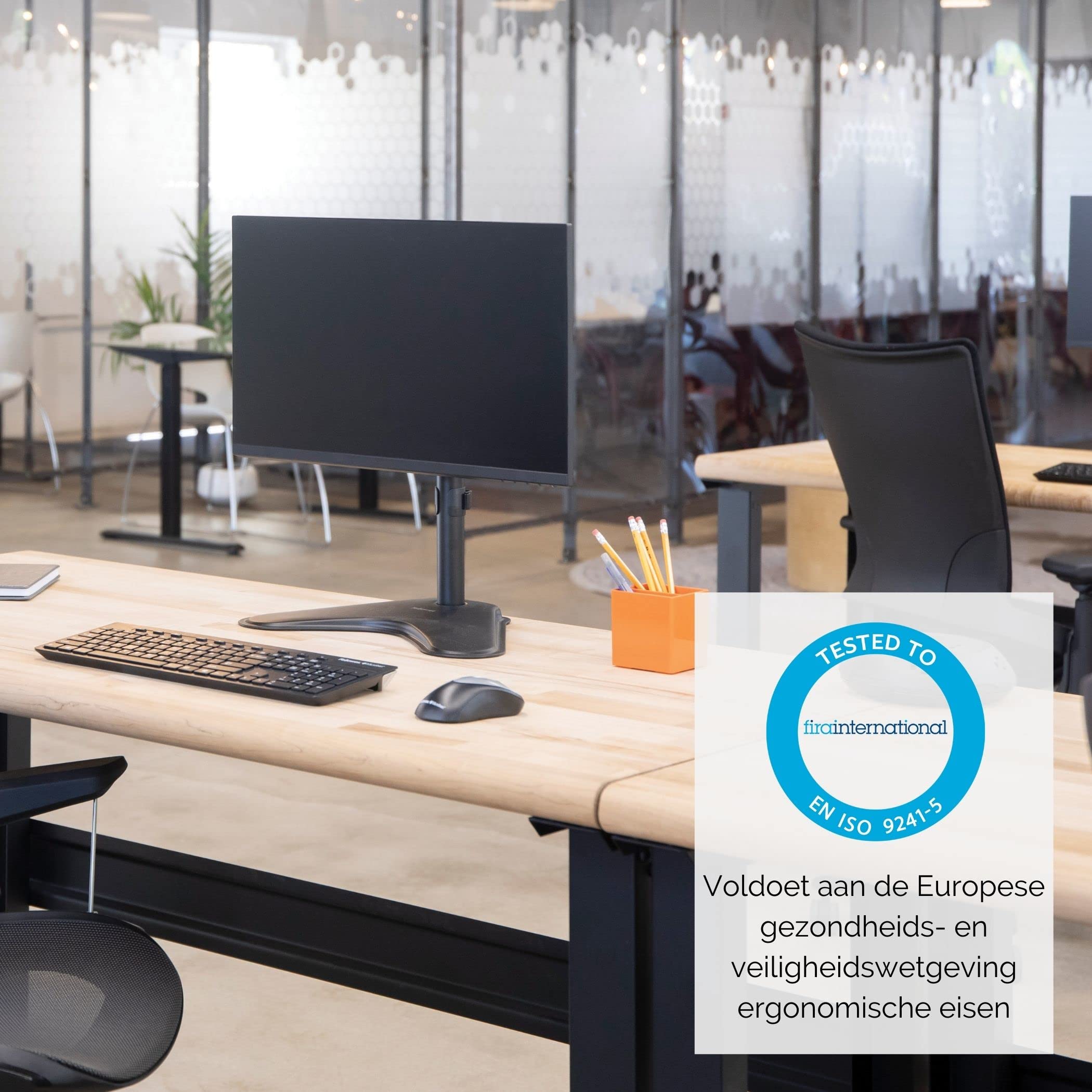 FELLOWES Bras de moniteur simple debout de série professionnelle
