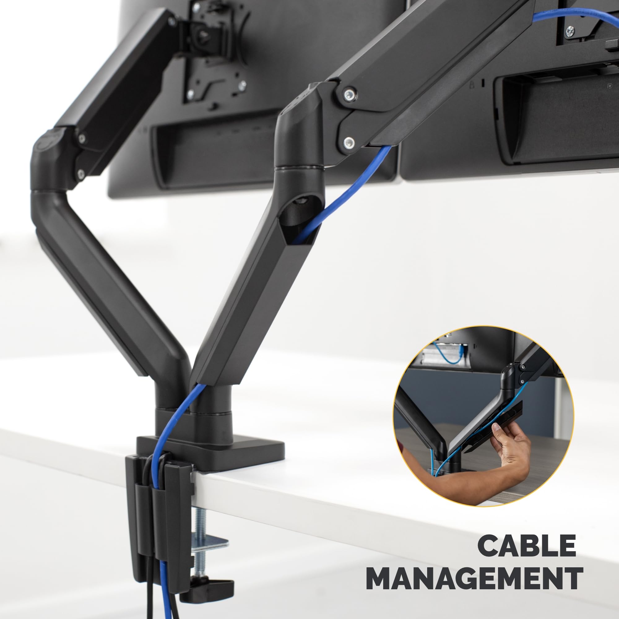 FELLOWES Bras porte écran double Platinium Série