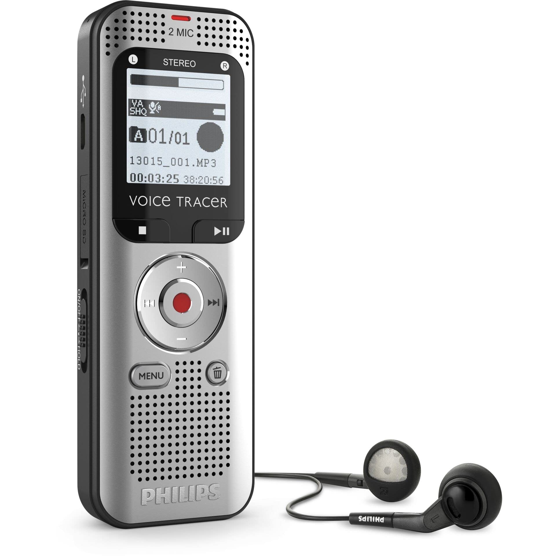 PHILIPS DVT2015 Enregistreur Audio 8 Go avec Sembly transciption