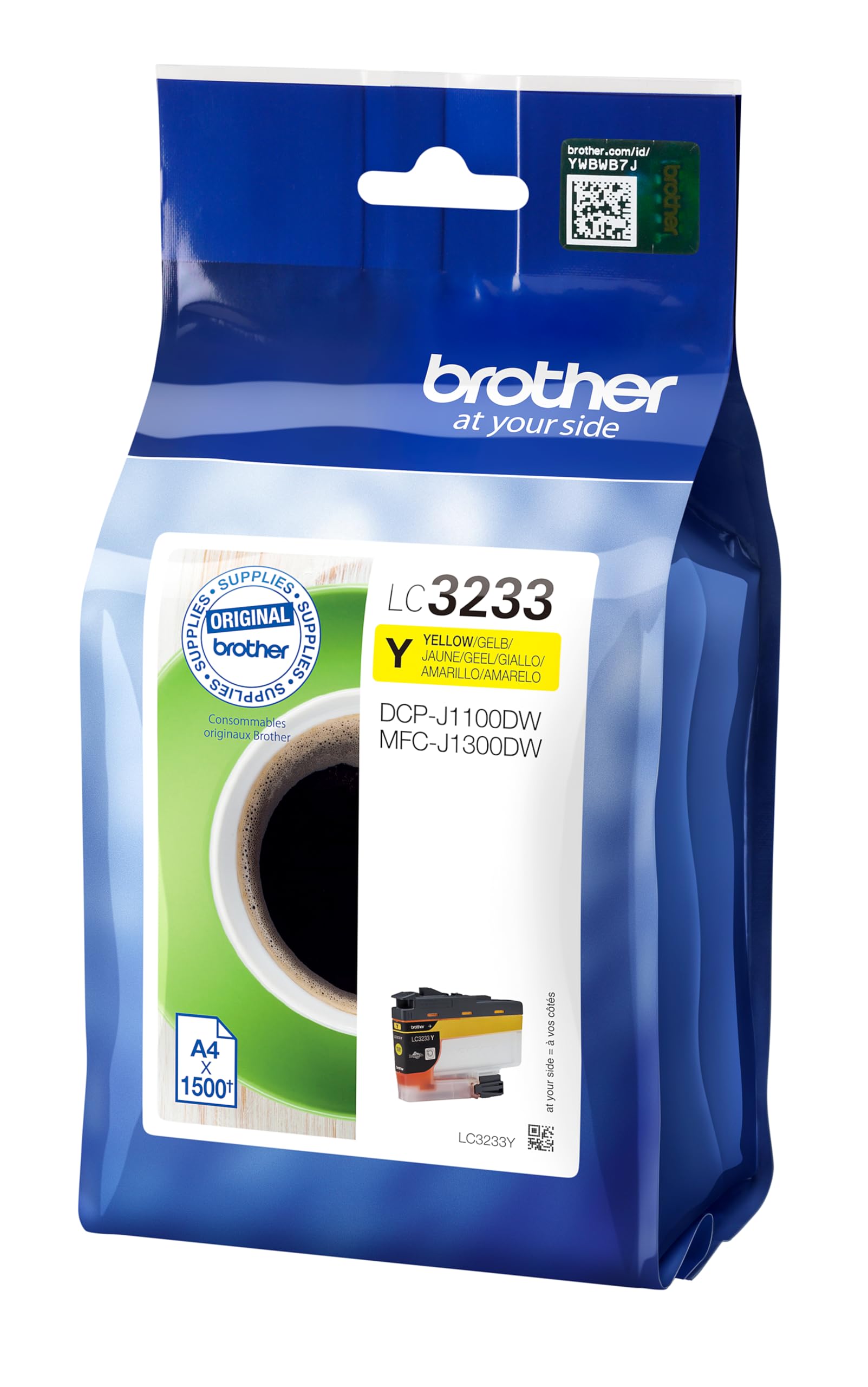 BROTHER LC-3233Y Yellow Ink 1500 pages