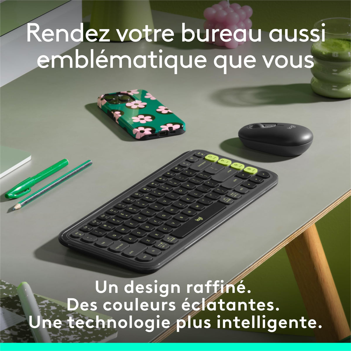 LOGITECH POP ICON KEYS - GRAPHITE (FR)