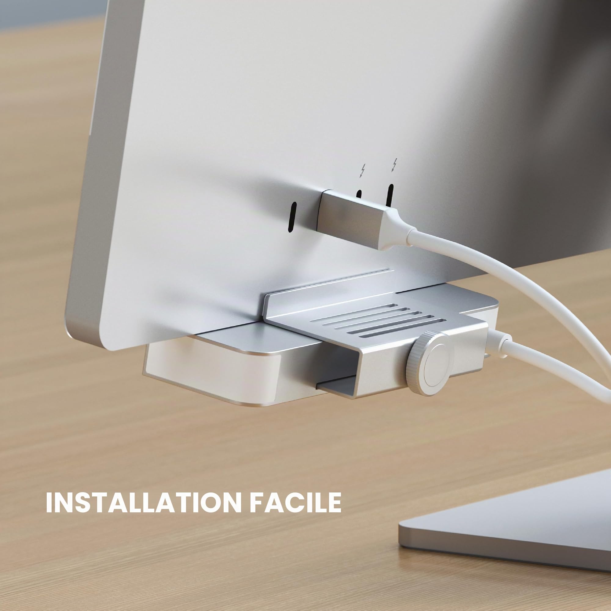 SATECHI USB-C Clamp Hub iMac 24 Silver