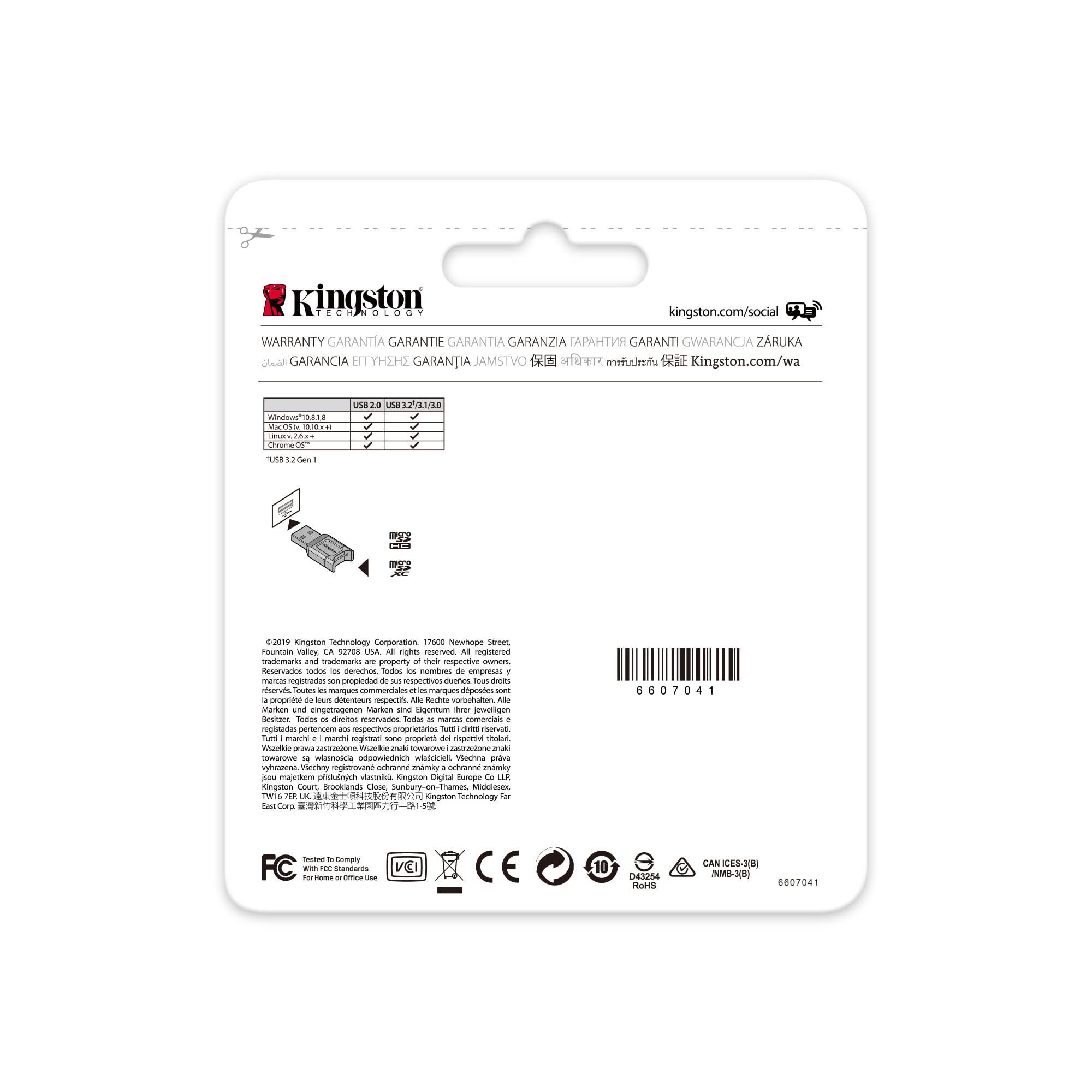KINGSTON MobileLite Plus USB 3.1 microSDHC/SDXC UHS-II Card Reader