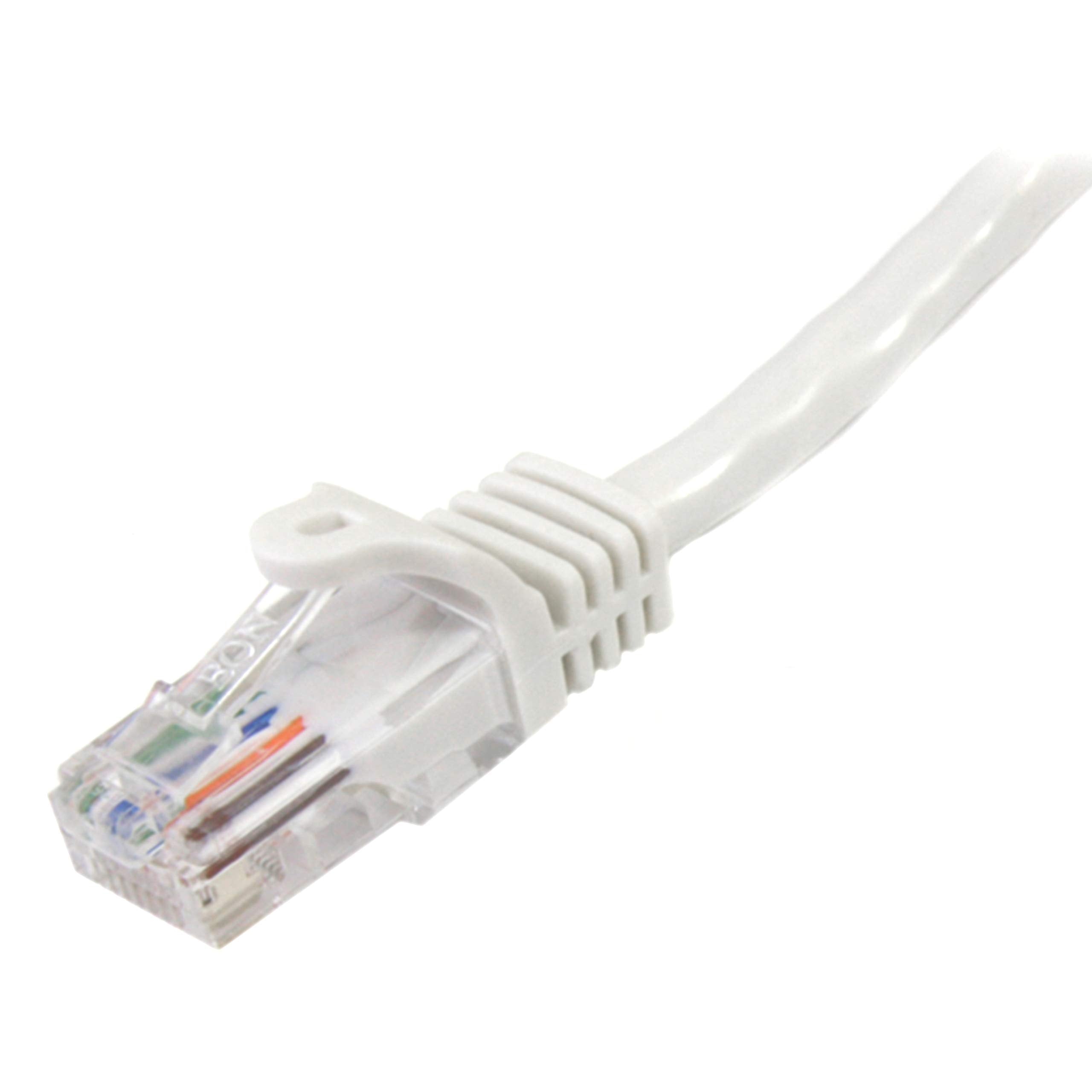 1m White Snagless UTP Cat5e Patch Cable