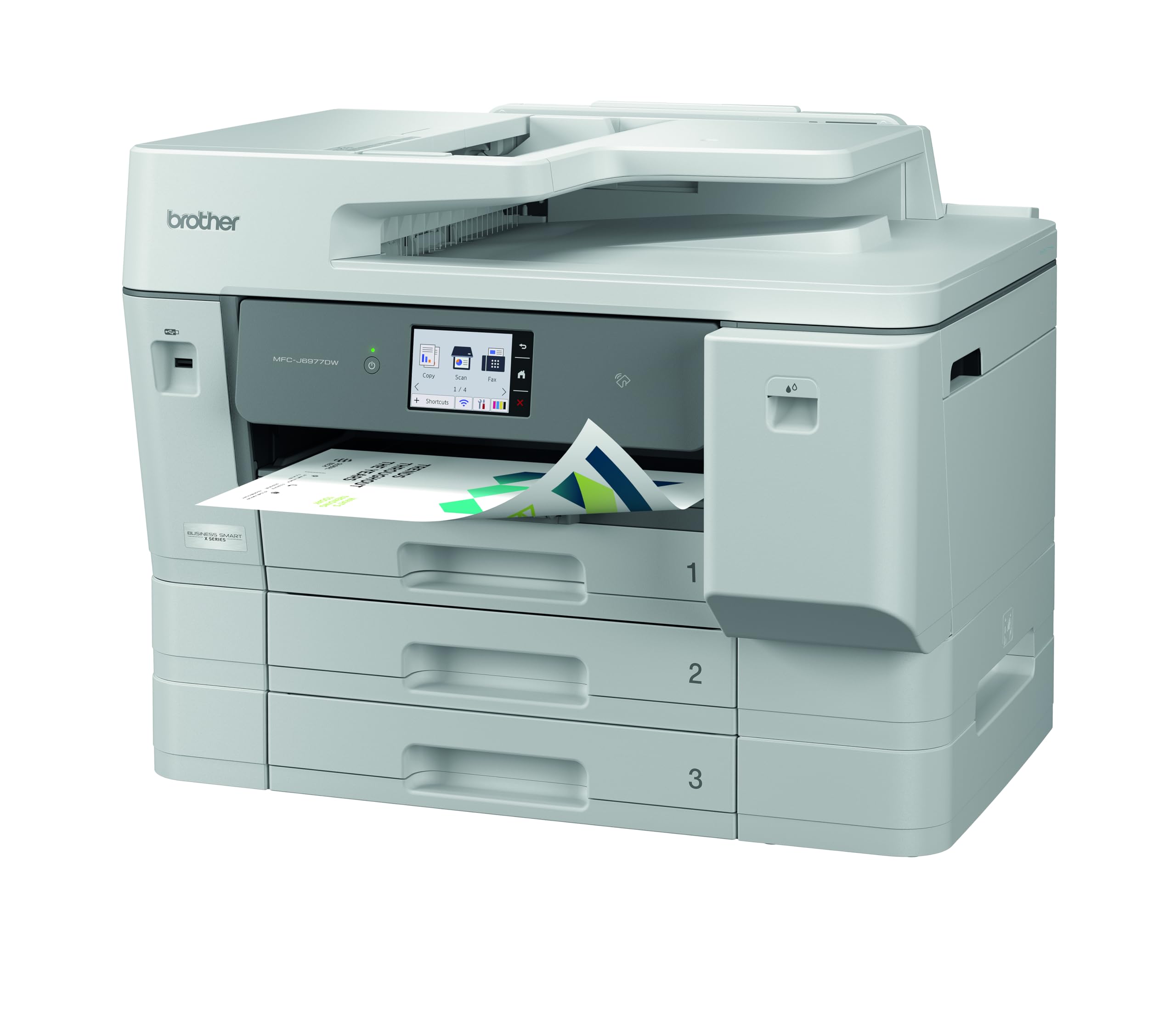 BROTHER MFC-J6977DW Multifonction jet dencre couleur A3 recto-verso intégral 3 bacs papiers de 250 f réseau Wi-Fi 31ipm