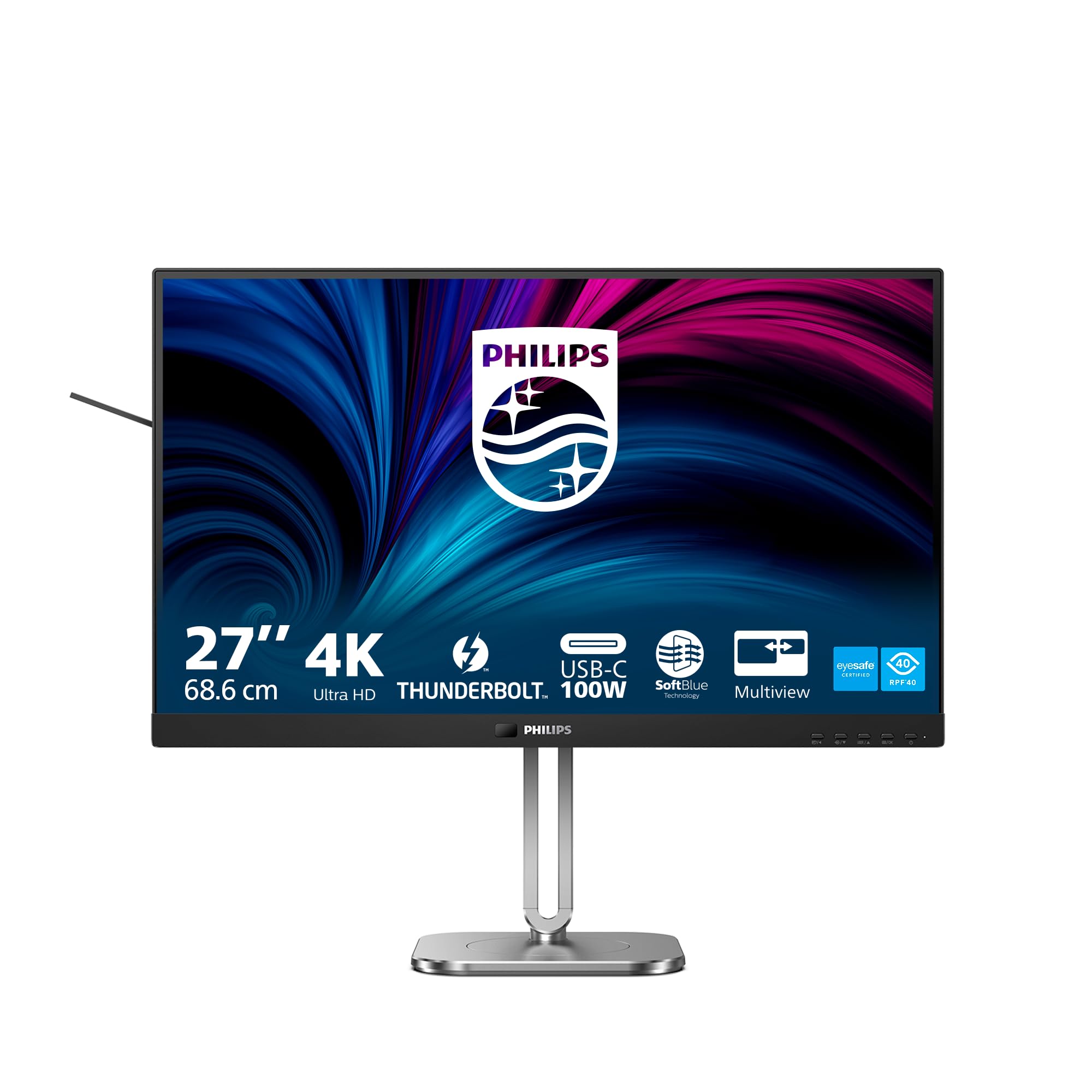 PHILIPS 27B2U6903/00 Ecran 27p UHD LED 16:9 IPS 75Hz 2xHDMI 2.0 DP 1.4 USB-C 3.2 Gen2