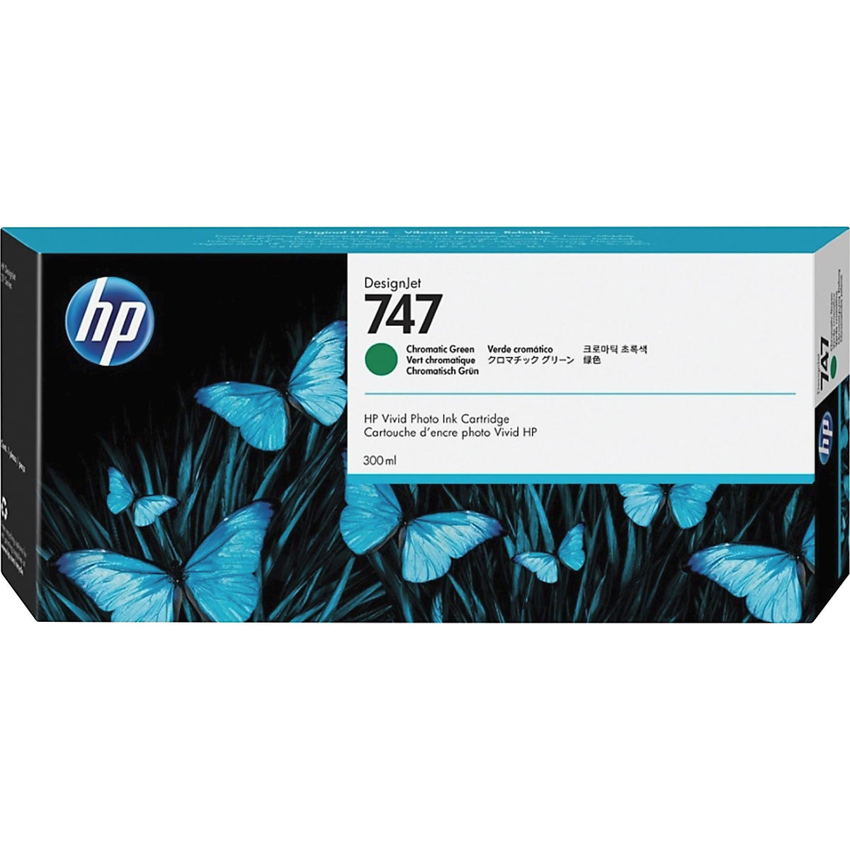 HP 747 300-ml Chromatic Green Ink Cartridge