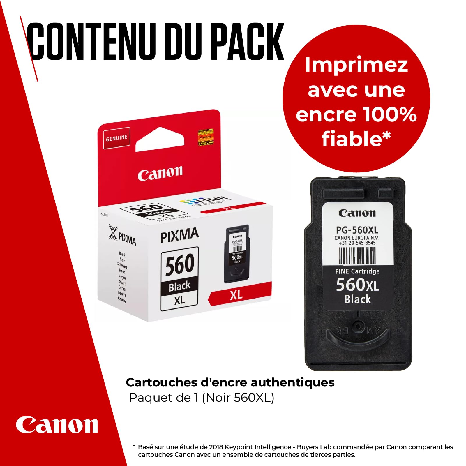 CANON 1LB CRG PG-560XL Black XL Ink Cartridge