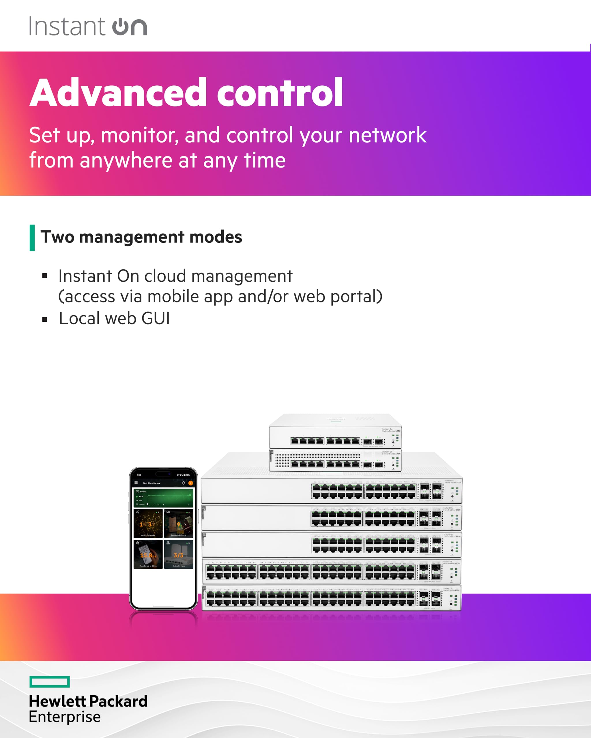 HPE Aruba Instant On 1930 Smart 8G 2SFP Switch