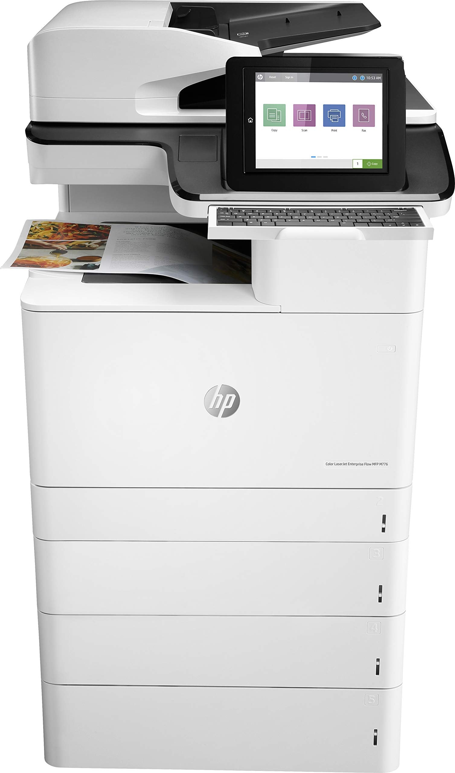 HP LaserJet Enterprise Flow MFP M776z MFP colour laser 297x864mm 46ppmcopy 46ppmprint 2300 sheets USB 2.0 LAN Wi-Fi USB 2.0