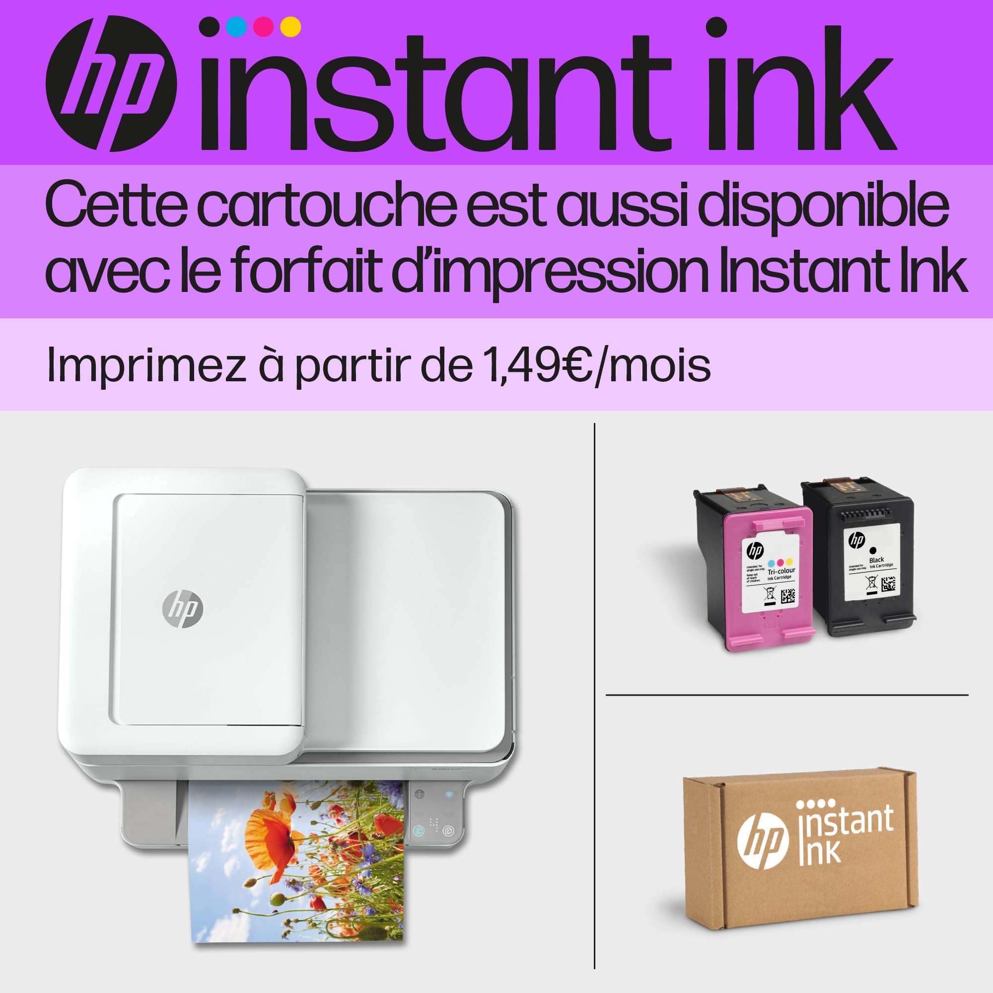 HP 62 original Ink cartridge C2P06AE UUS tri-colour standard capacity 1-pack