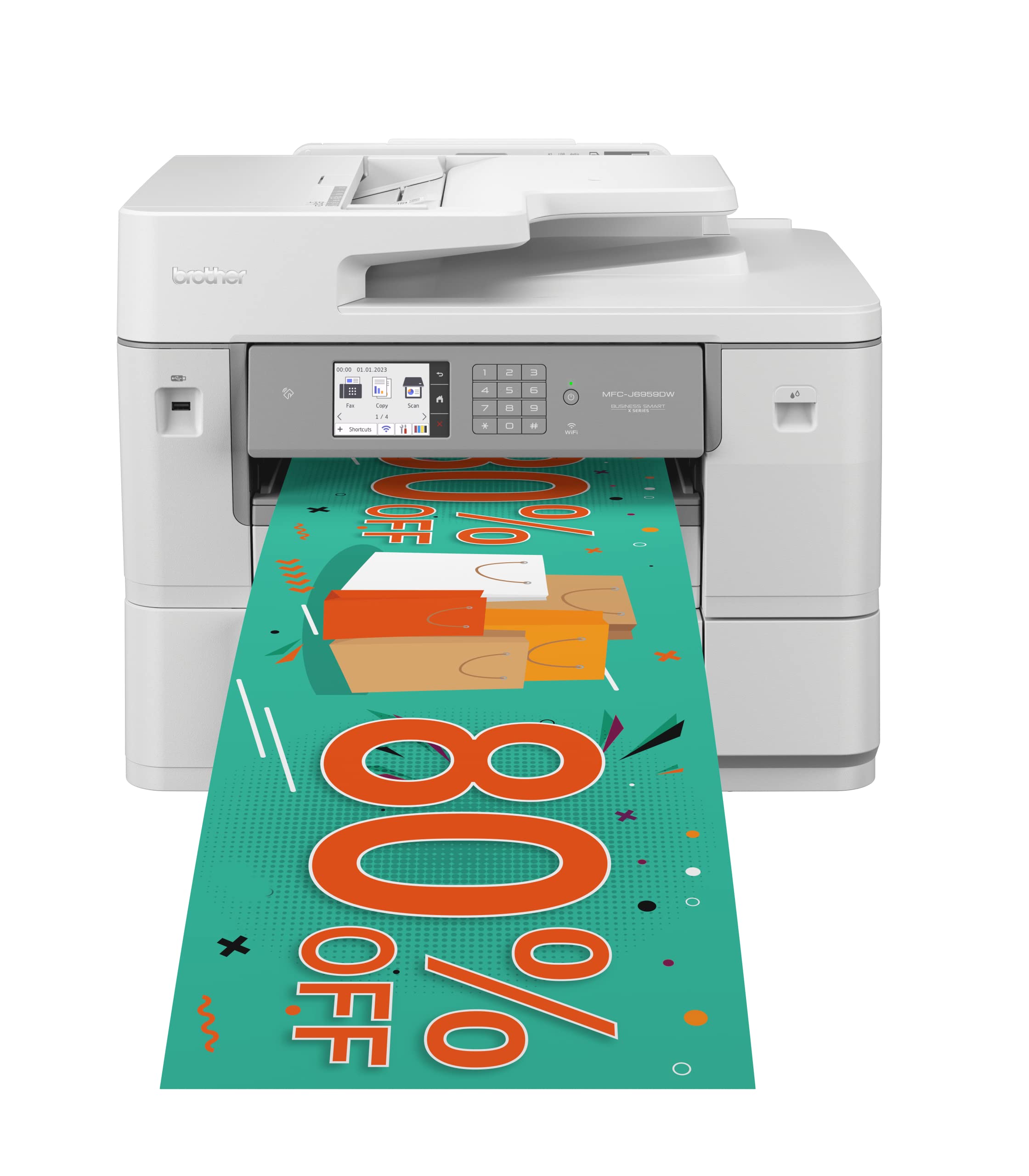 BROTHER MFC-J6959DW MFP colour ink-jet 25ppm copy 30ppm print 850 sheets USB 2.0 LAN Wi-Fi NFC USB 2.0 host