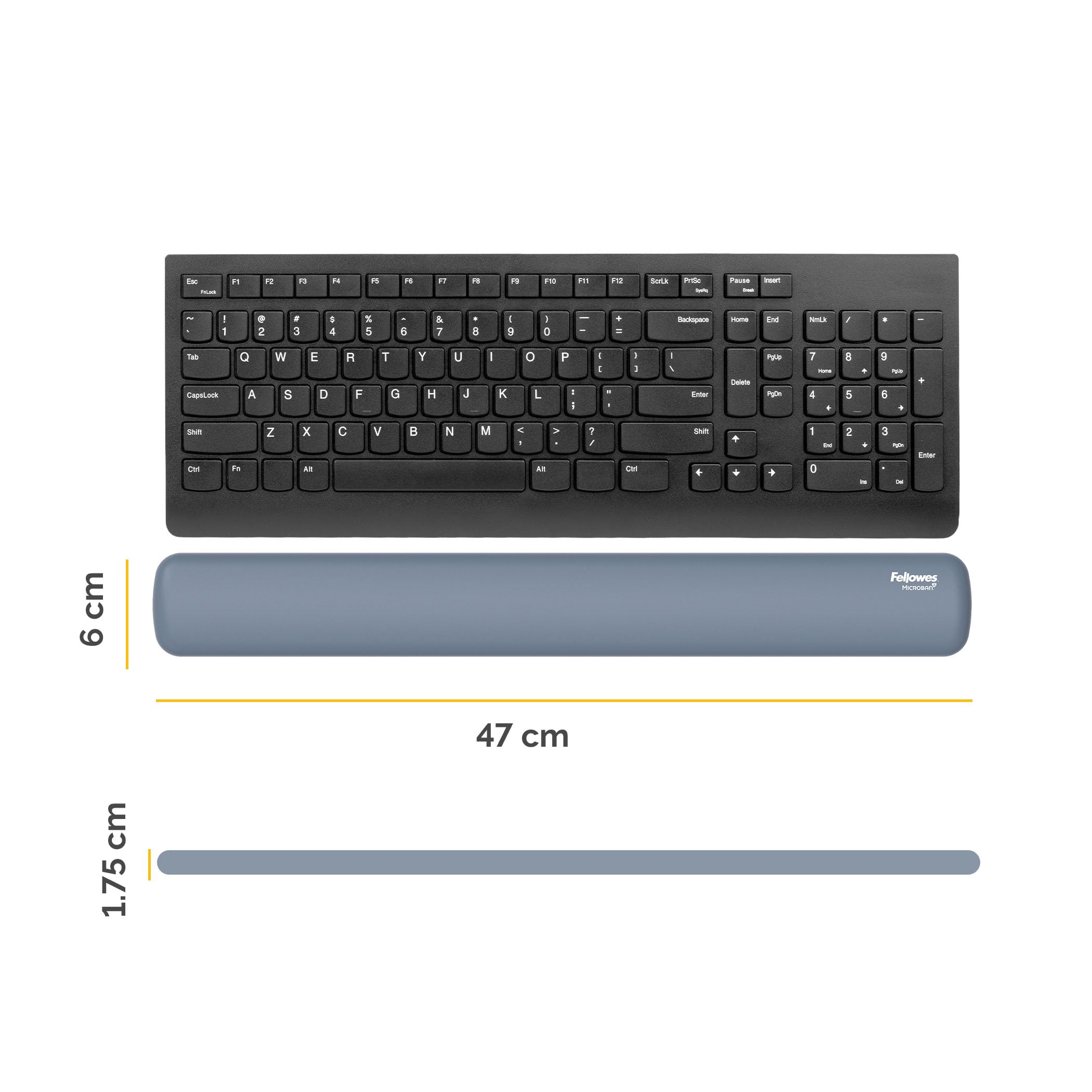 FELLOWES Repose-poignets clavier Breyta - Sauge