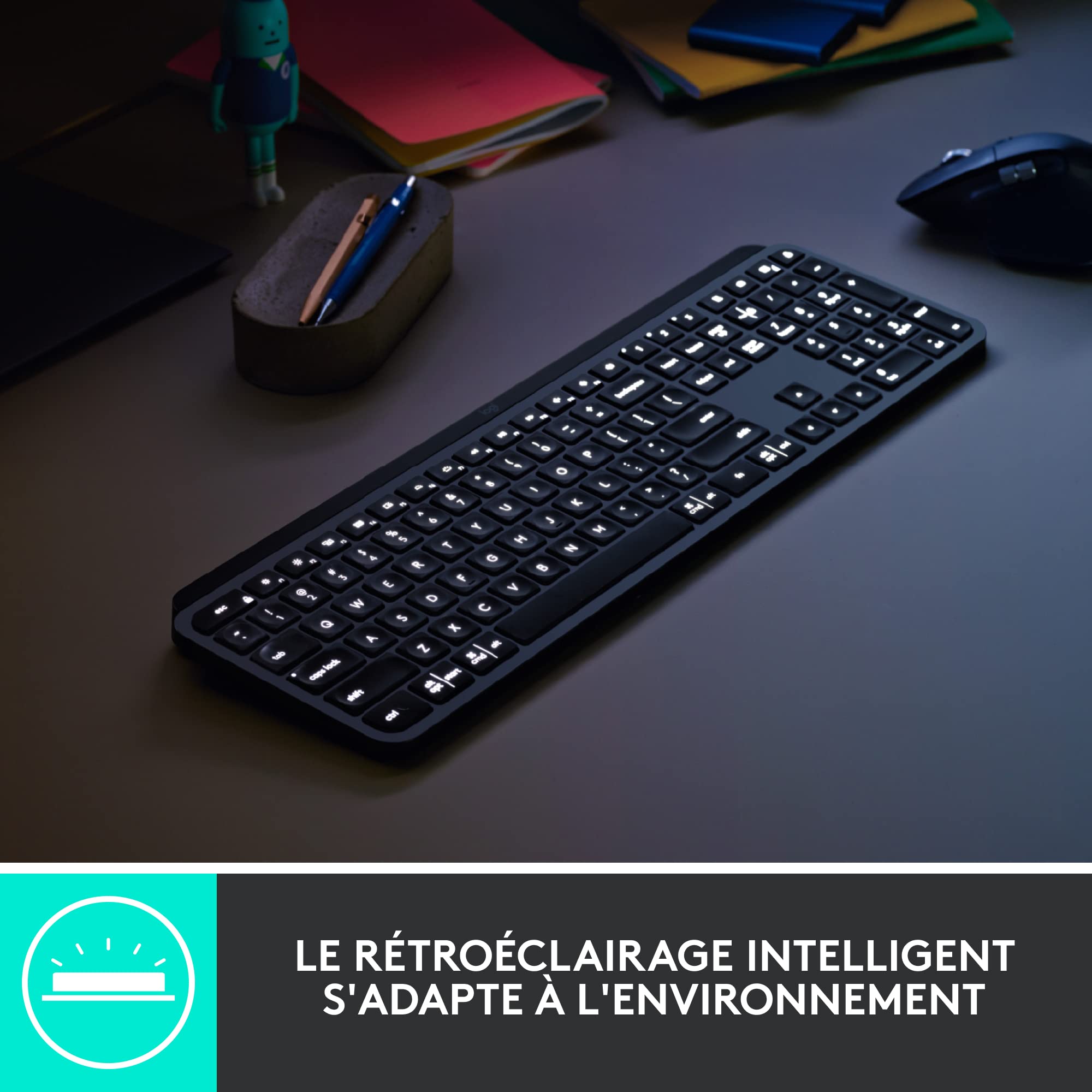 LOGITECH MX Keys For Business - Graphite - Central (FR)