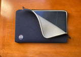 PORT DESIGNS Trendy Cotton Neoprene Laptop 13p-14p Sleeve L-shaped opening for easy access Stretchy cotton neoprene material Blue