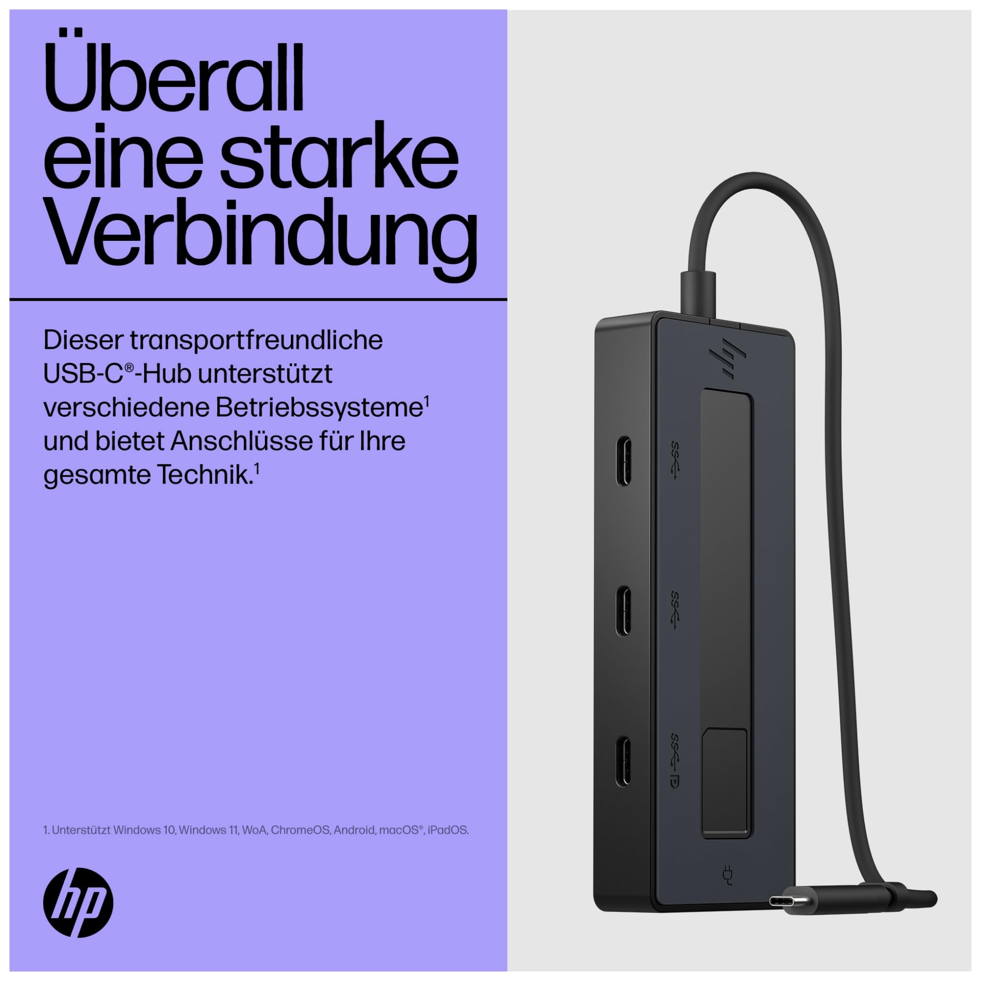 HP 4K USB-C Multiport Hub (EU)
