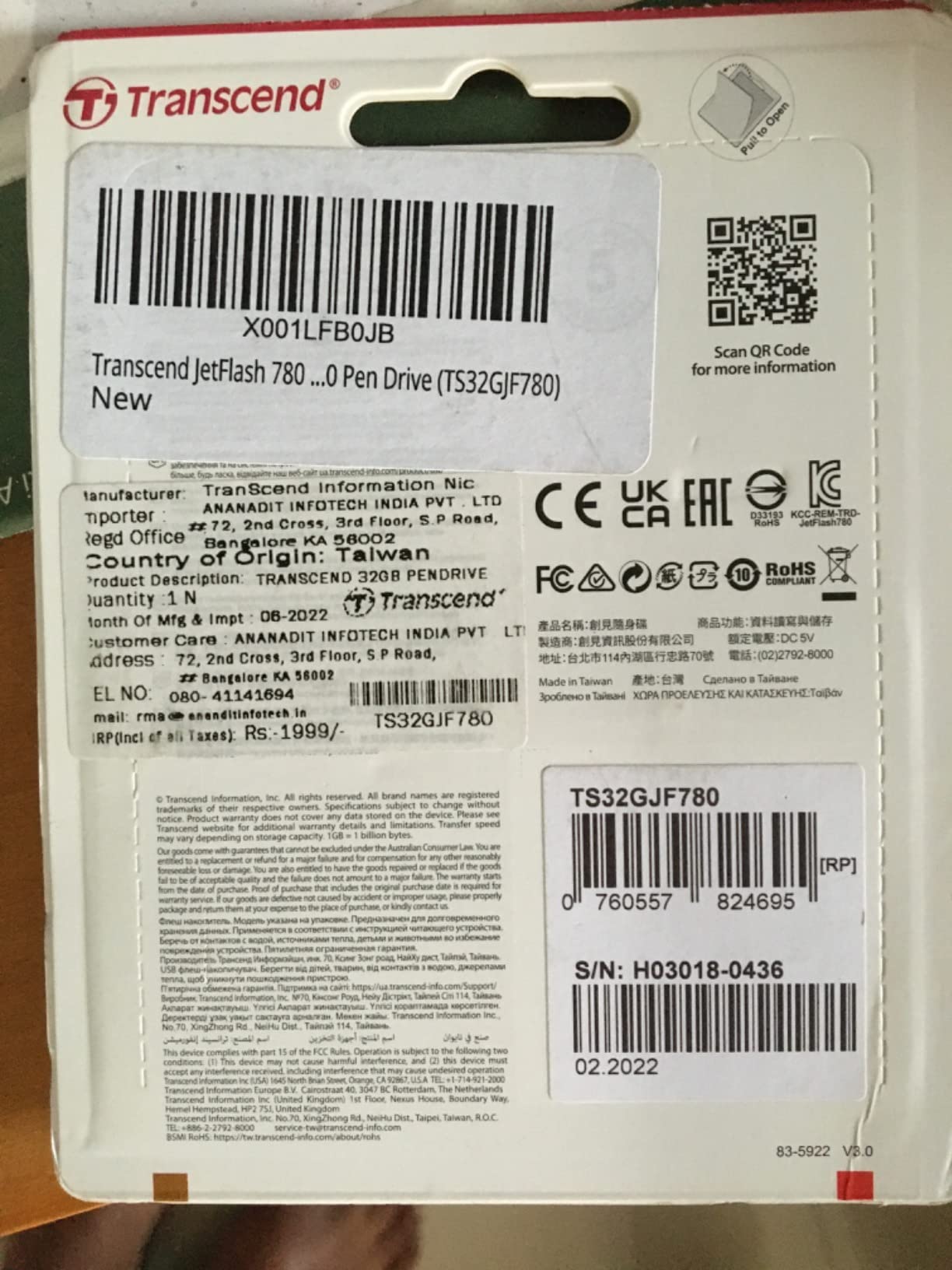 TRANSCEND 32Go Clé USB USB3.1 Gen 1- Haute Performance/ Endurance puce MLC