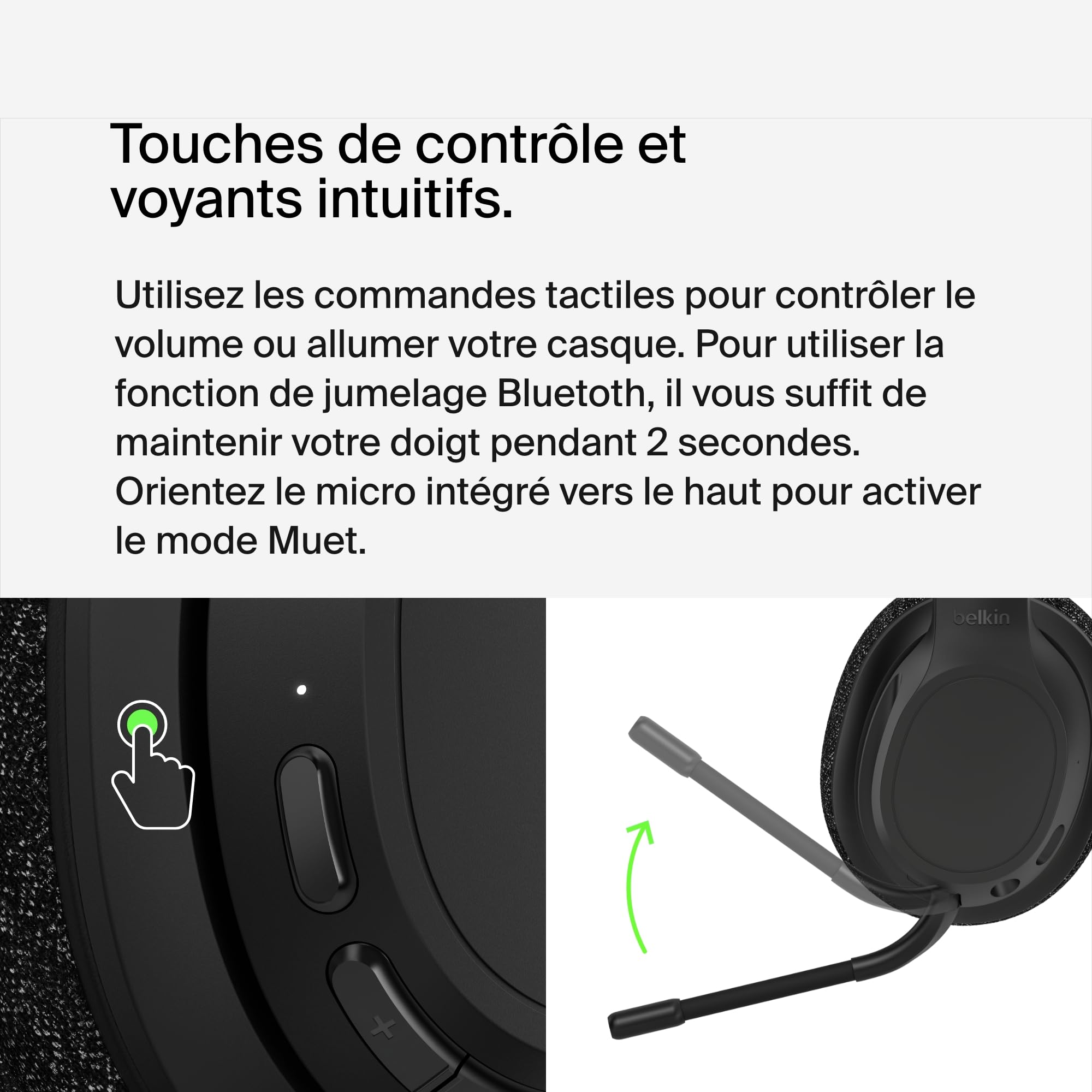 BELKIN SOUNDFORM ADAPT OVER EAR HEADSET