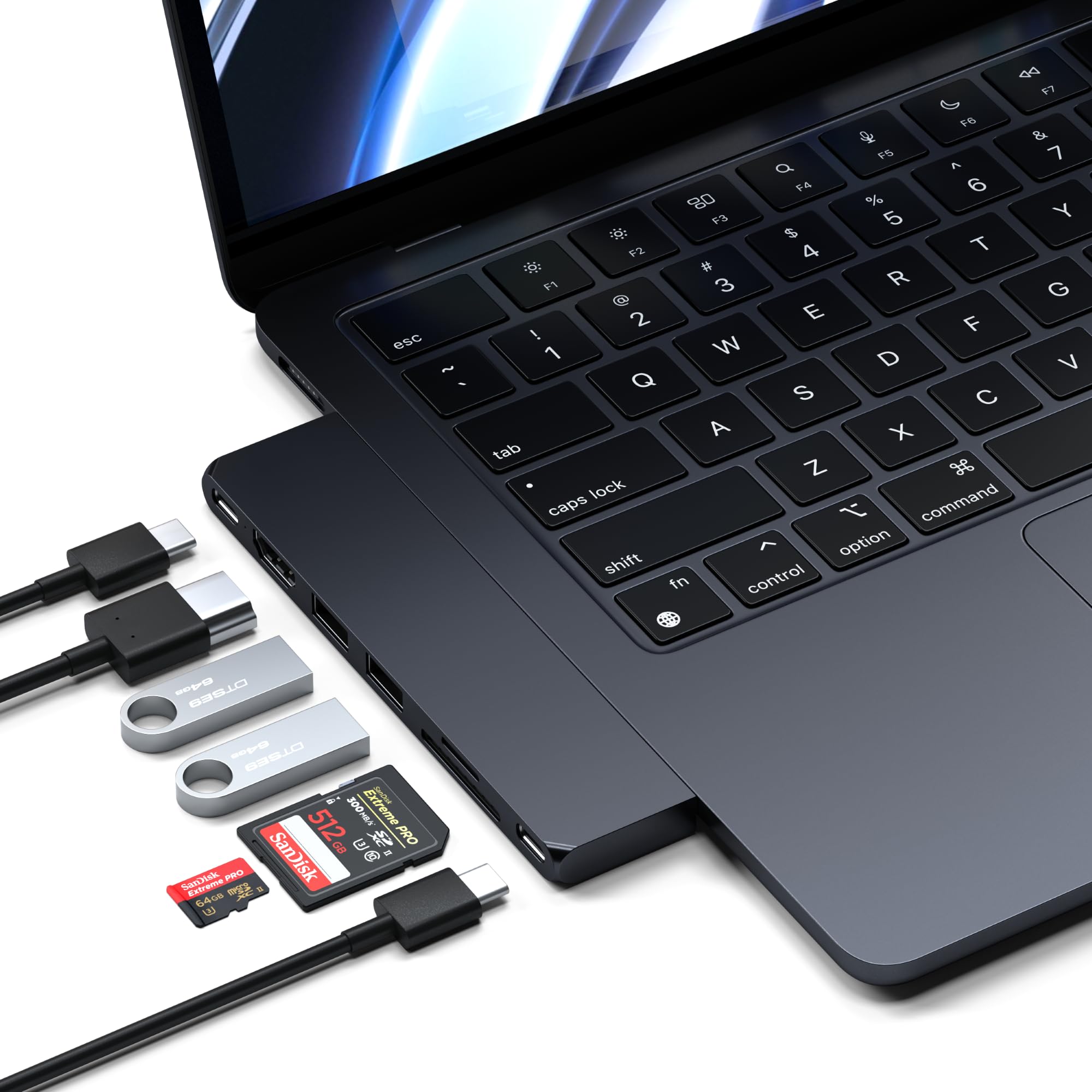 SATECHI-HUB PRO SLIM USB-C MIDNIGHT