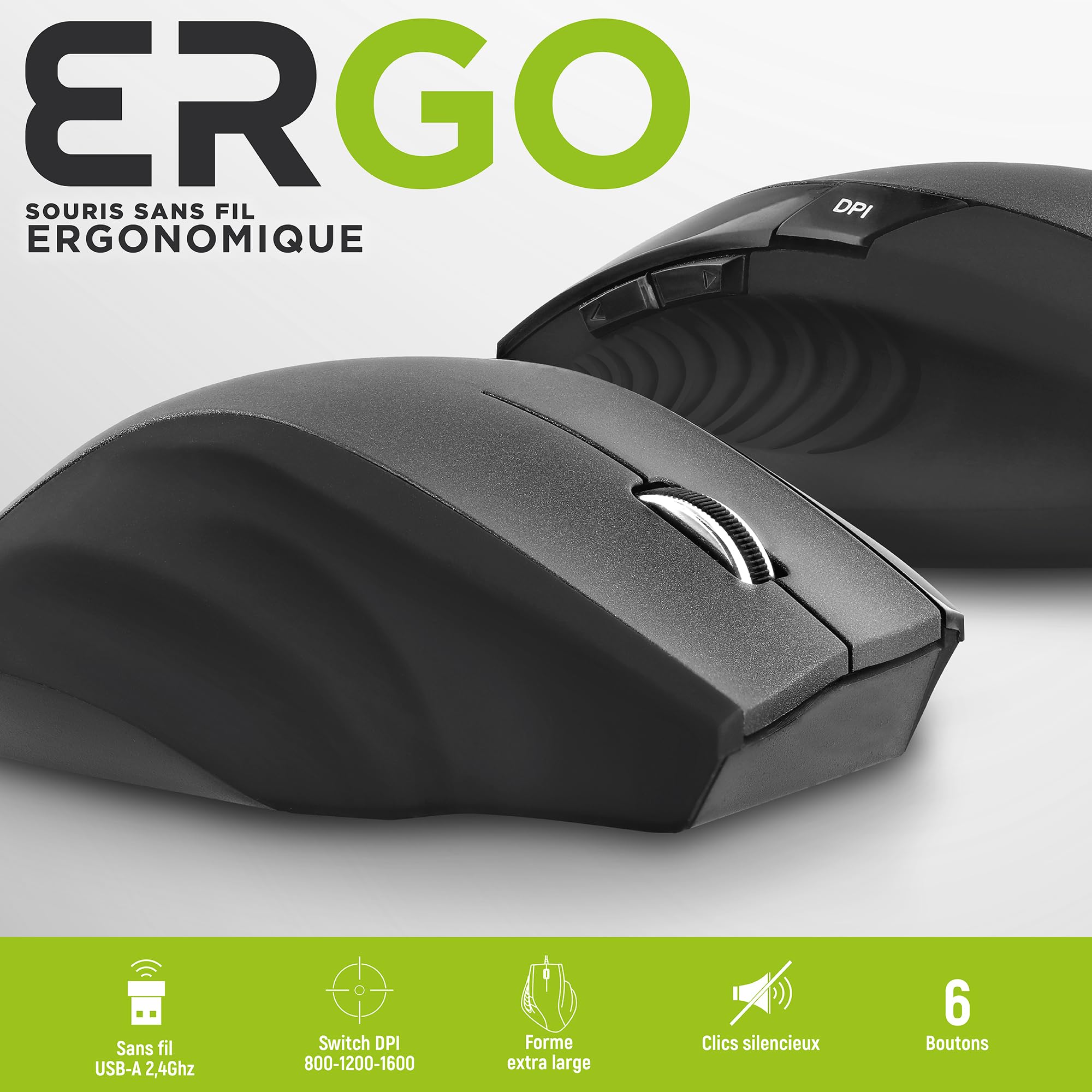 TNB ERGO Line Ergonomic Wireless Mouse Optimized Design For Comfortable Use