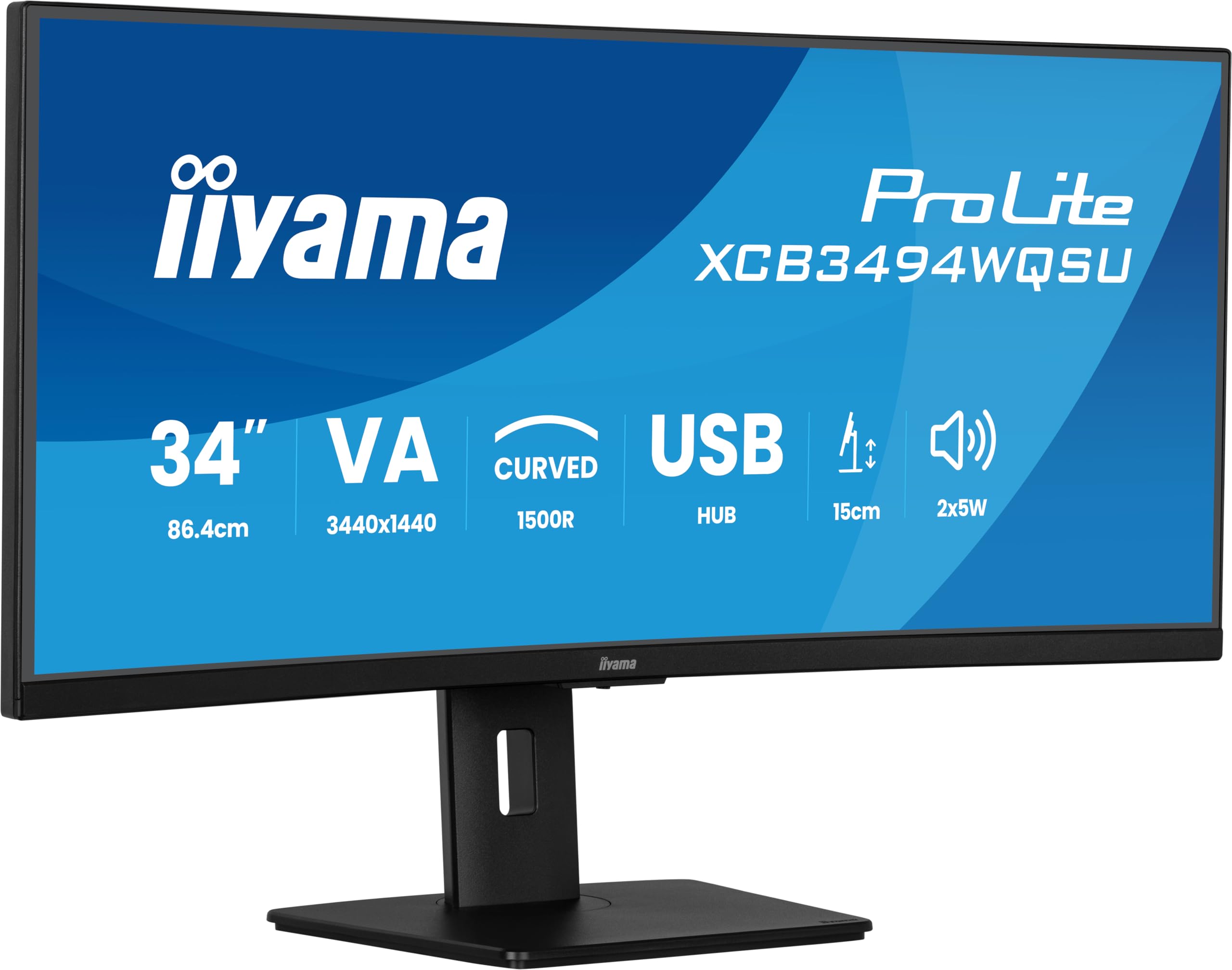 XCB3494WQSU-B1 34" UW Curved VA-3440x144