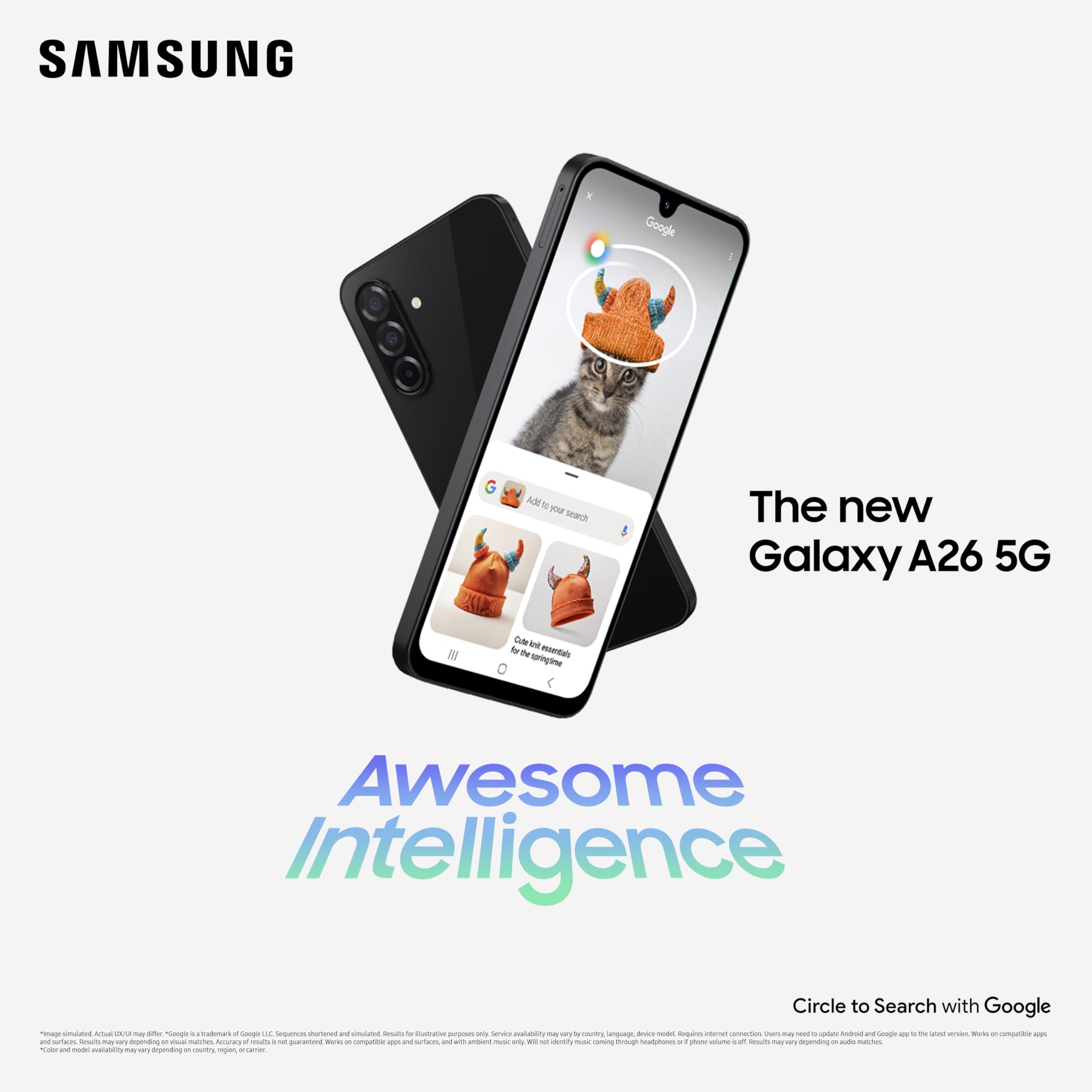 Samsung A266 Galaxy A26 (Double Sim - 6.7'' - 256 Go, 8 Go RAM) Vert
