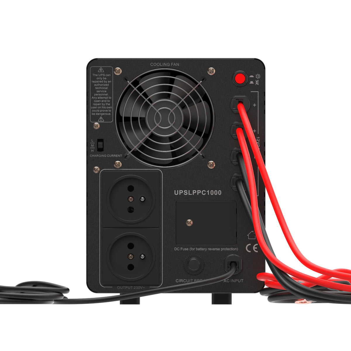 Green Cell UPSLPPC1000 Onduleur AVR UPS 1500VA 1000W PowerCore 12 VDC avec écran LCD