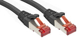 LINDY Cat.6 S/FTP Cable black 1m Patchcable