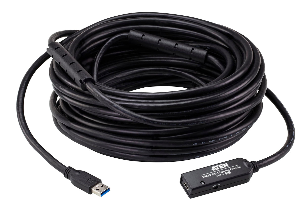 ATEN UE332C-AT-G câble USB USB 3.2 Gen 1 (3.1 Gen 1) USB A USB C 5 Gbit/s Noir