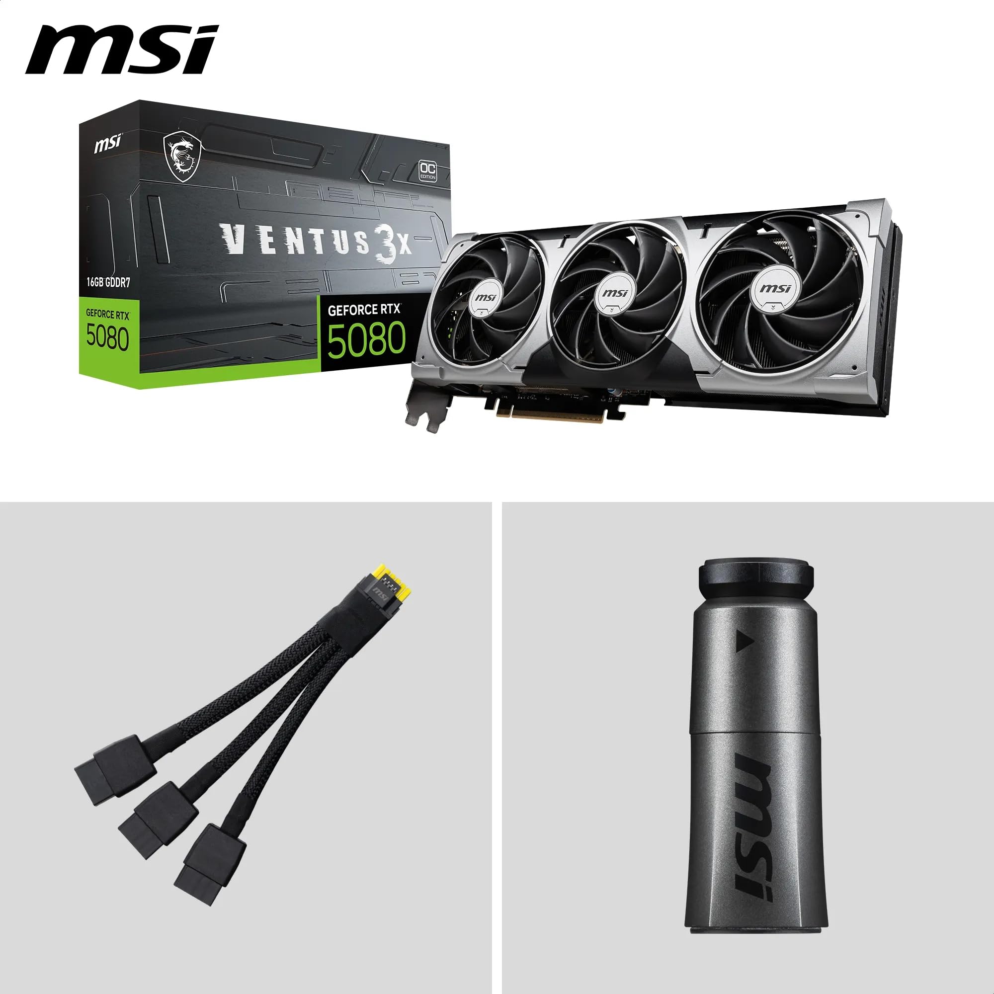 MSI GeForce RTX 5080 16G VENTUS 3X OC DLSS 4
