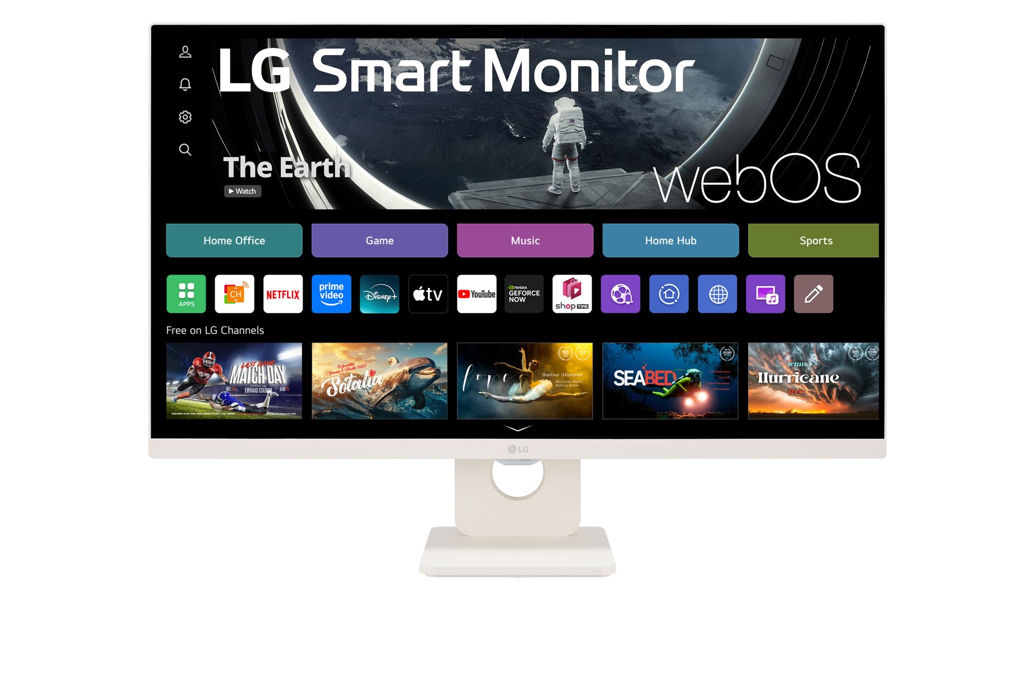 LG 27U511SA-W.AEU 27p Full HD IPS Smart Wireless Monitor with webOS