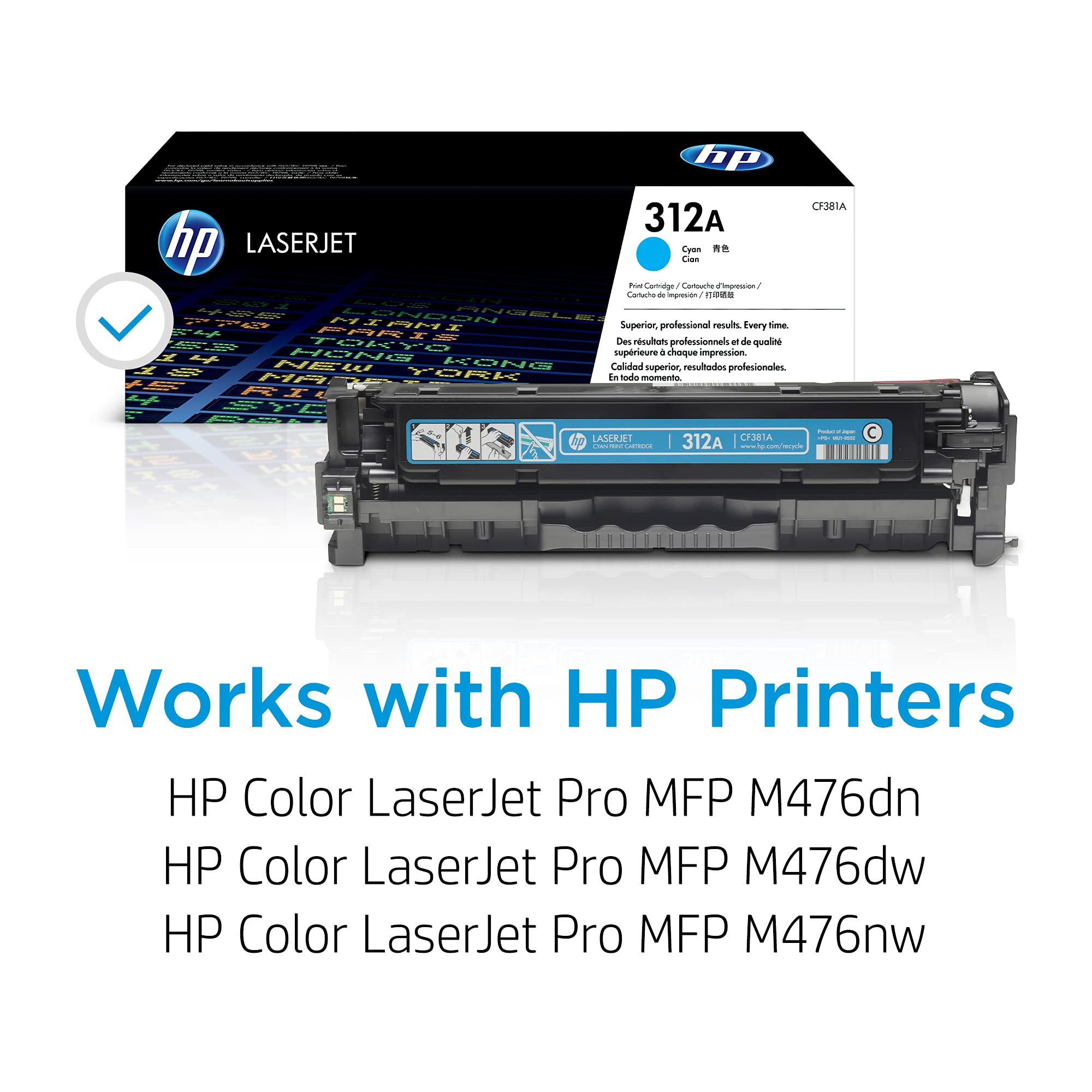 HP 312A original Toner cartridge CF381A cyan standard capacity 2.700 pages 1-pack