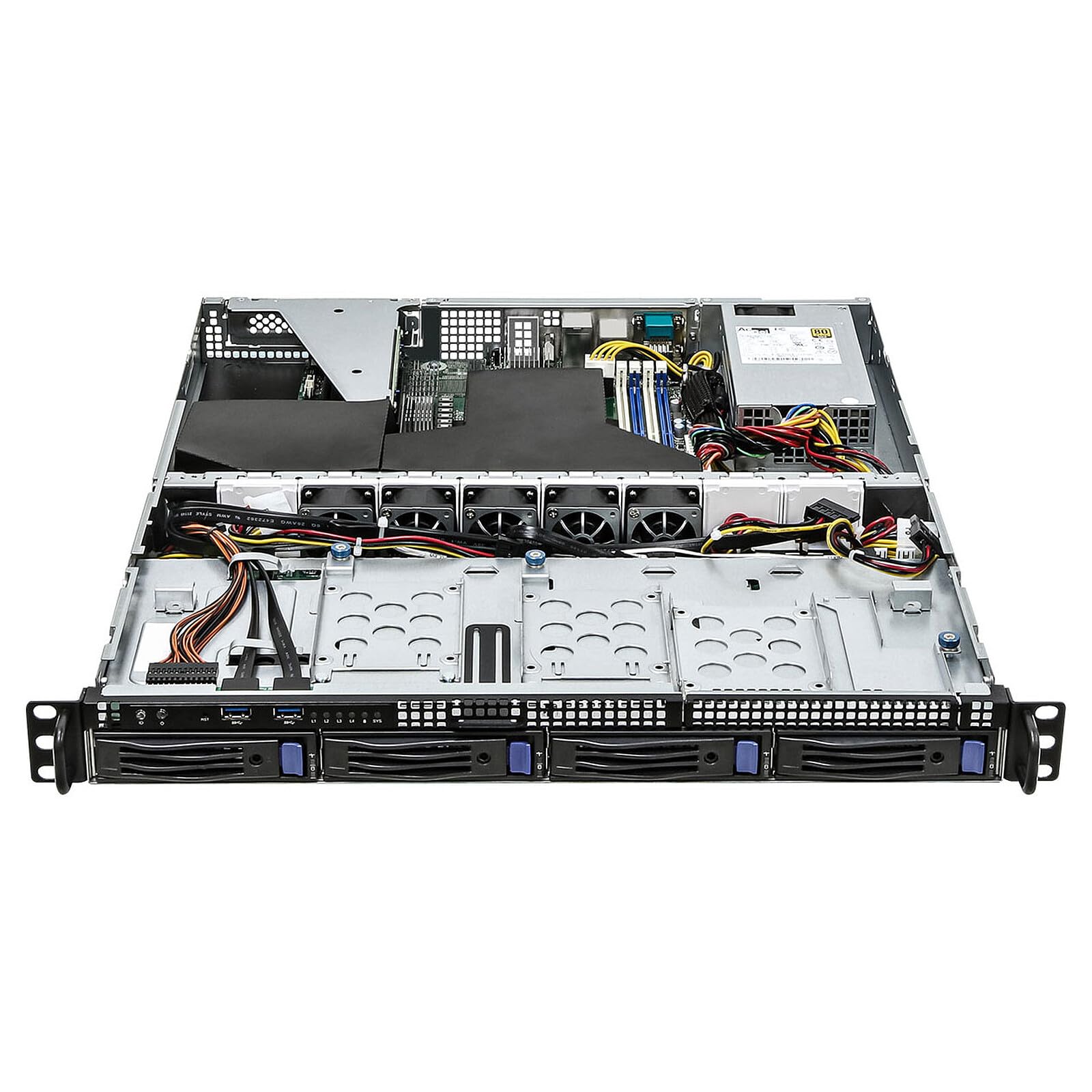 ASRock 1U4LW-X570, Rack 1U, UP, AMD Ryzen, 4xLFF, 2xGbE, Fixed PSU, IPMI