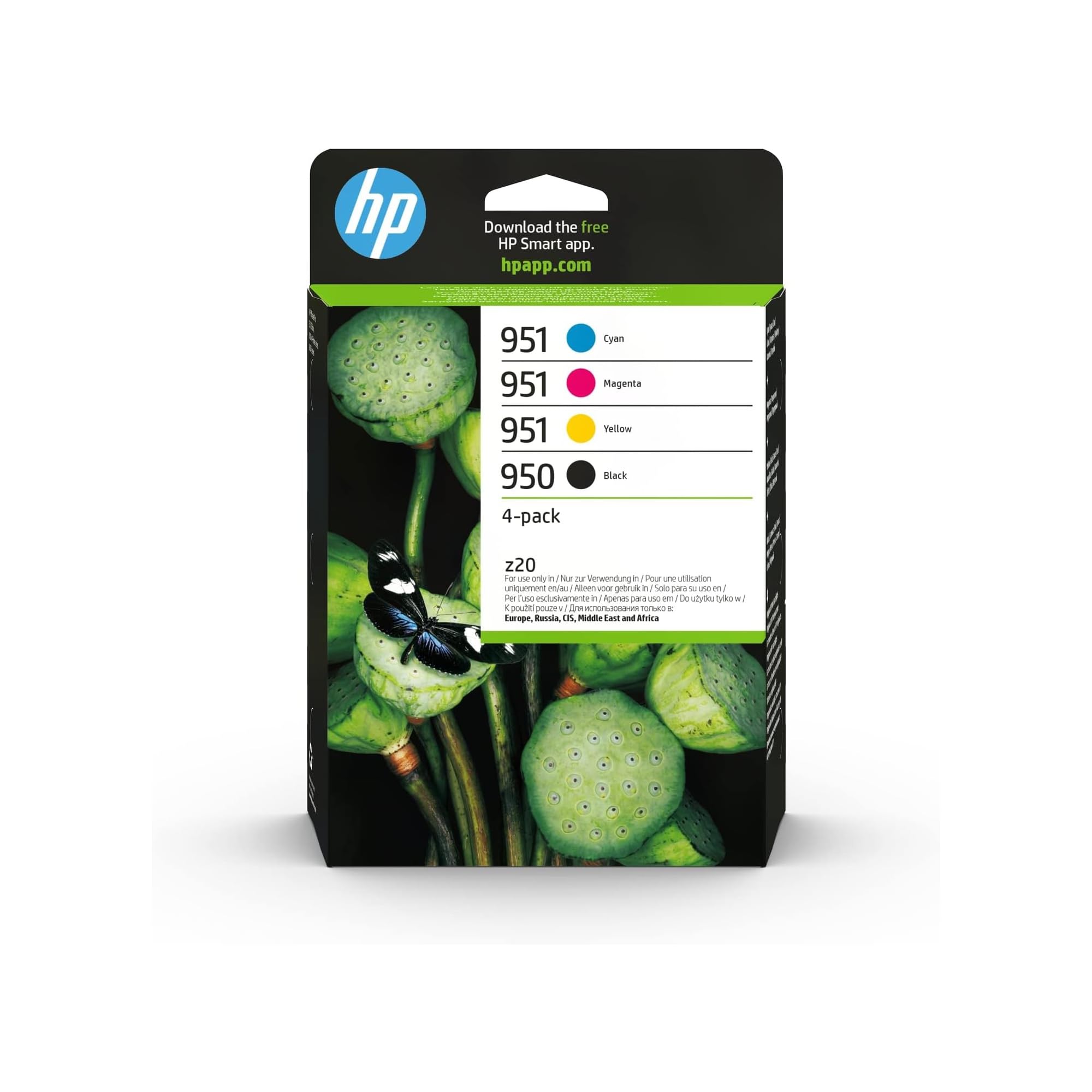 HP 950 Black 951 CMY Original Ink Cartridge 4-Pack