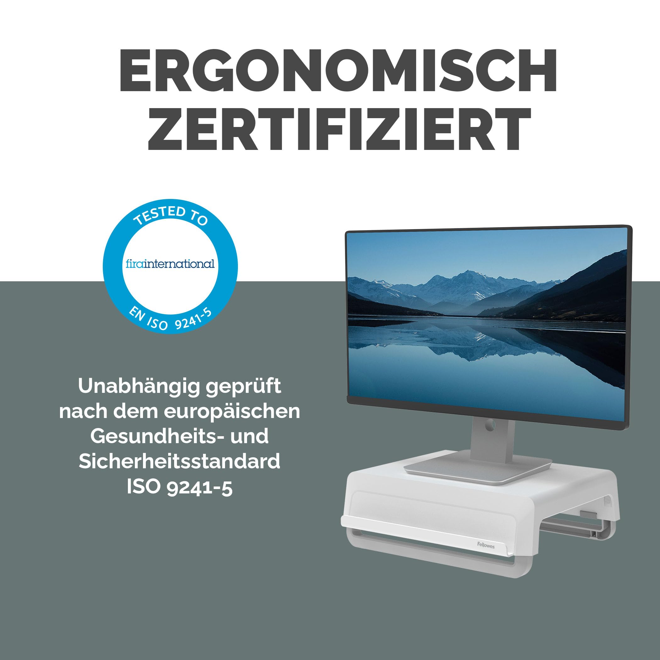 FELLOWES Monitor Support Breyta White